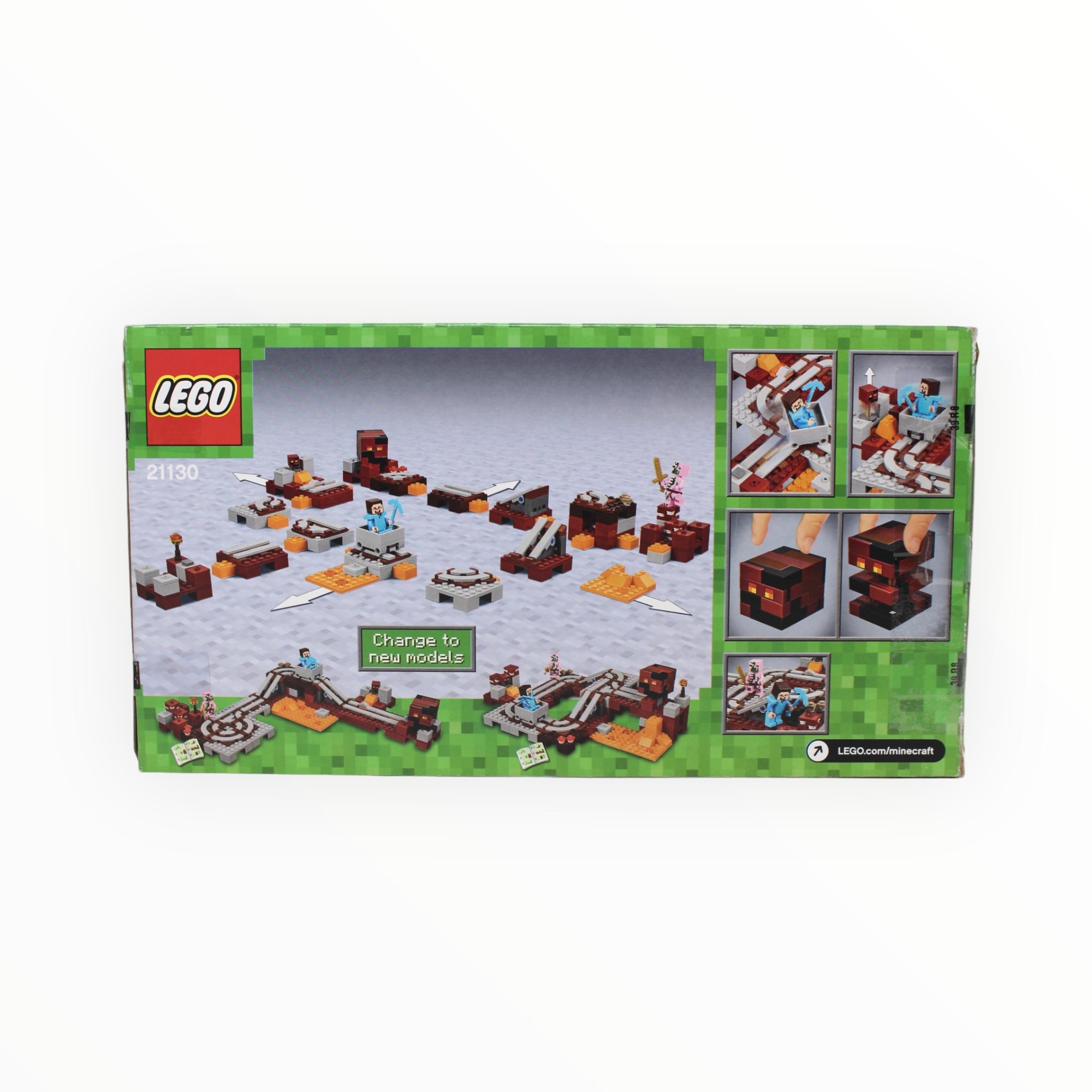 Certified Used Set 21130 Minecraft The Nether Railway