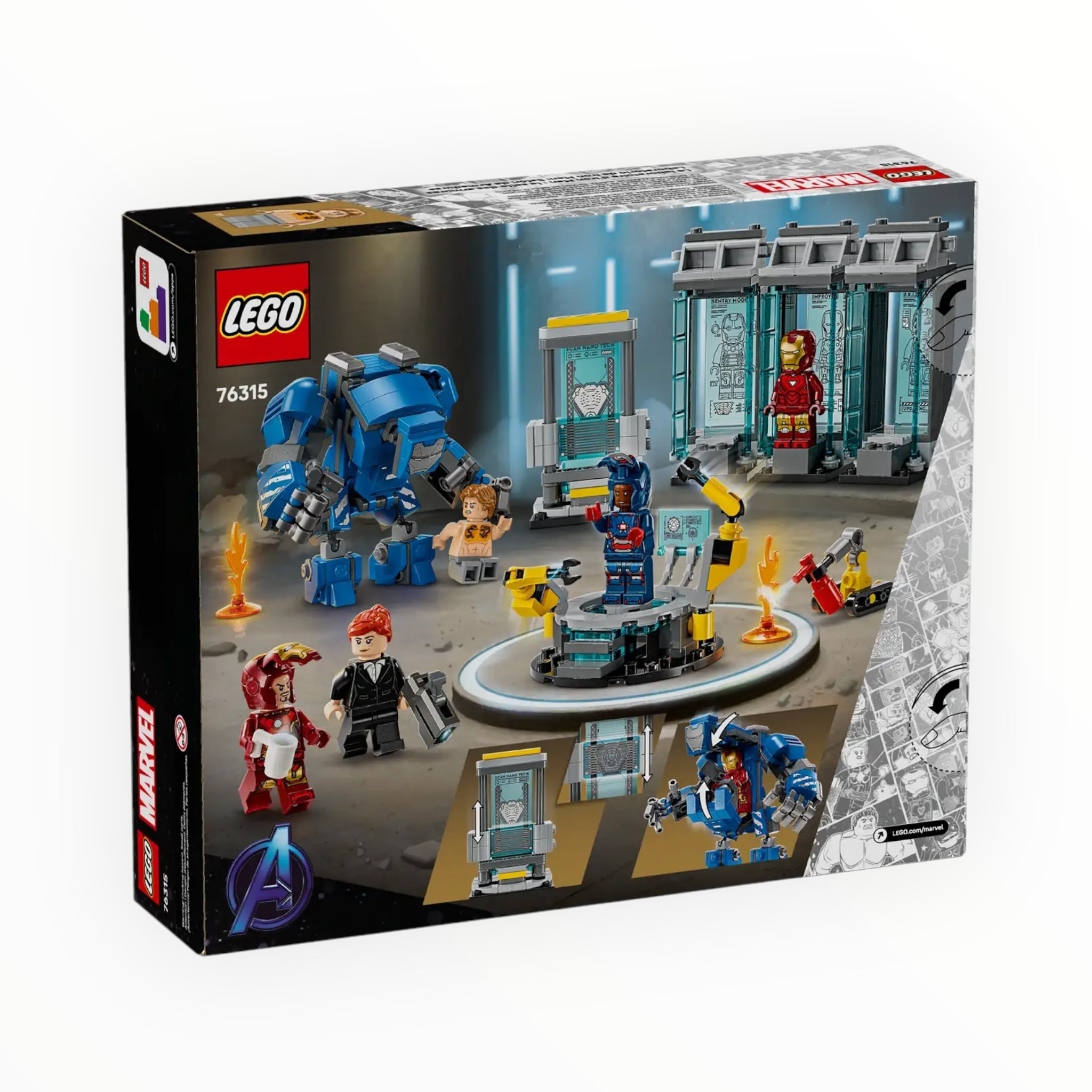 76315 Marvel Iron Man’s Laboratory: Hall of Armor