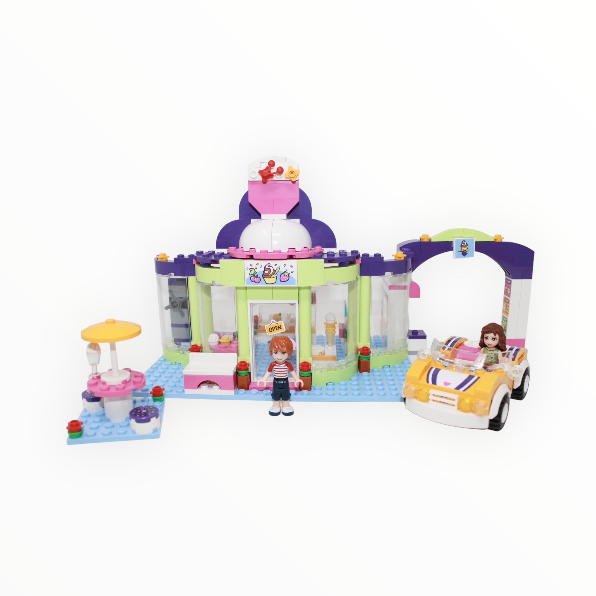 Used Set 41320 Friends Heartlake Frozen Yogurt Shop
