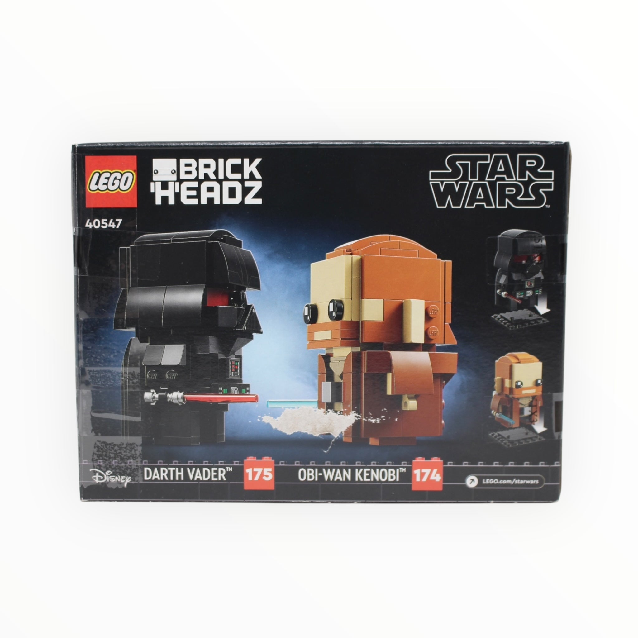 Certified Used Set 40547 Star Wars BrickHeadz Obi-Wan Kenobi & Darth Vader