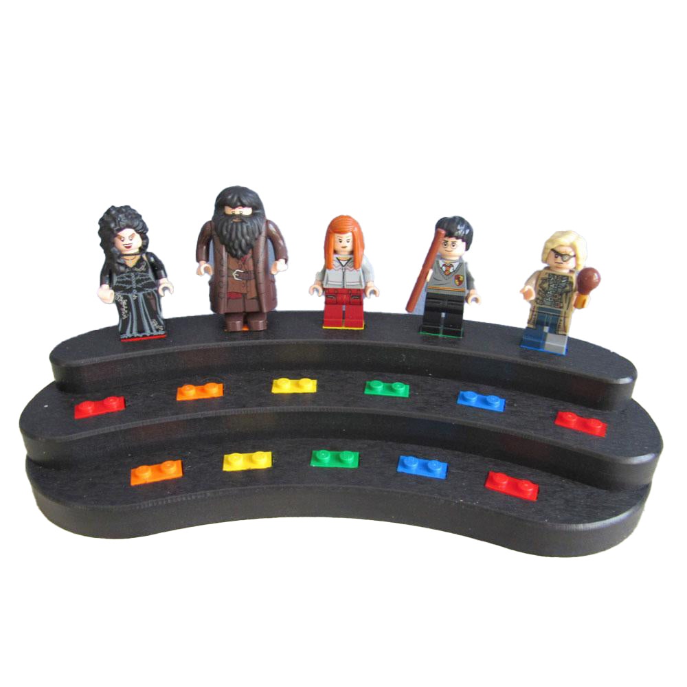 16-Minifigure Display Stand - Rainbow