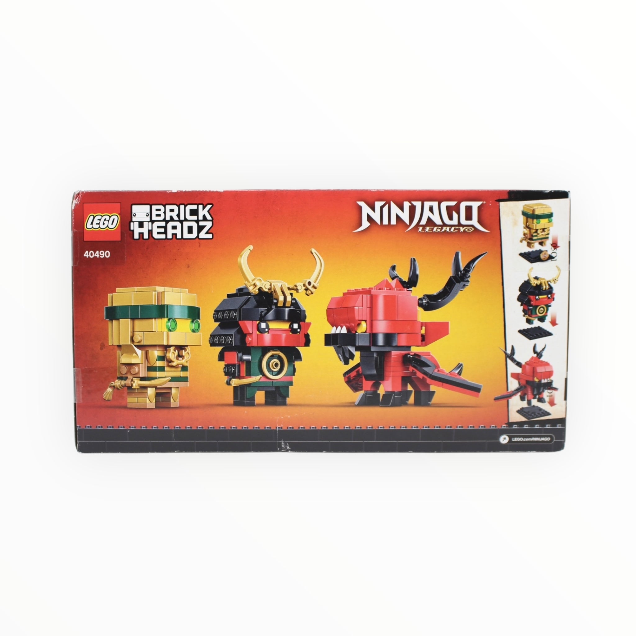 Retired Set 40490 Ninjago BrickHeadz NINJAGO 10 (slight box damage)