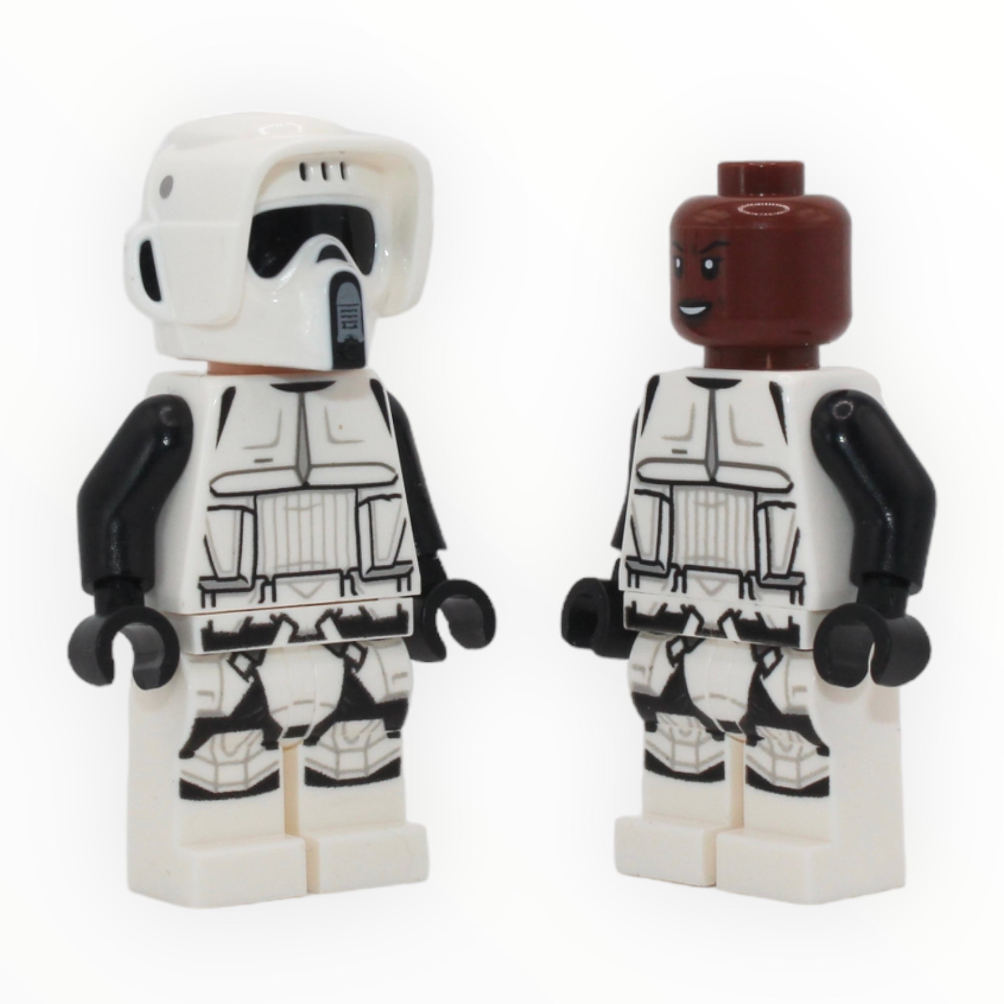 Scout Trooper (dual molded helmet, reddish brown female head)