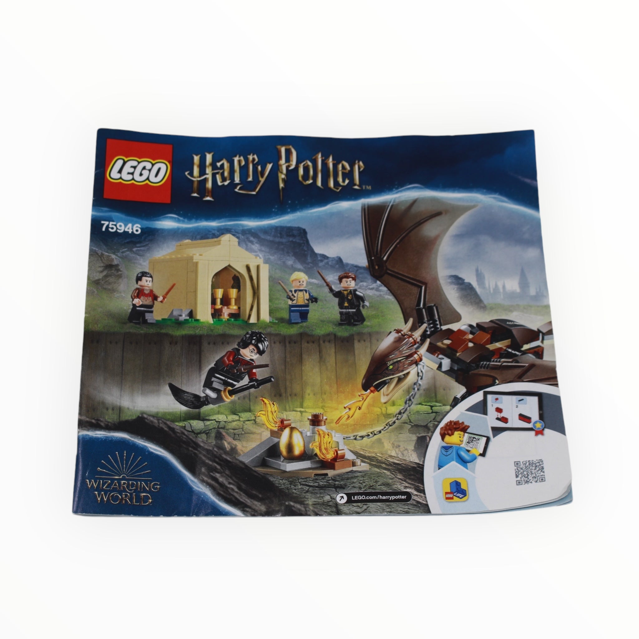 Used Set 75946 Harry Potter Hungarian Horntail Triwizard Challenge