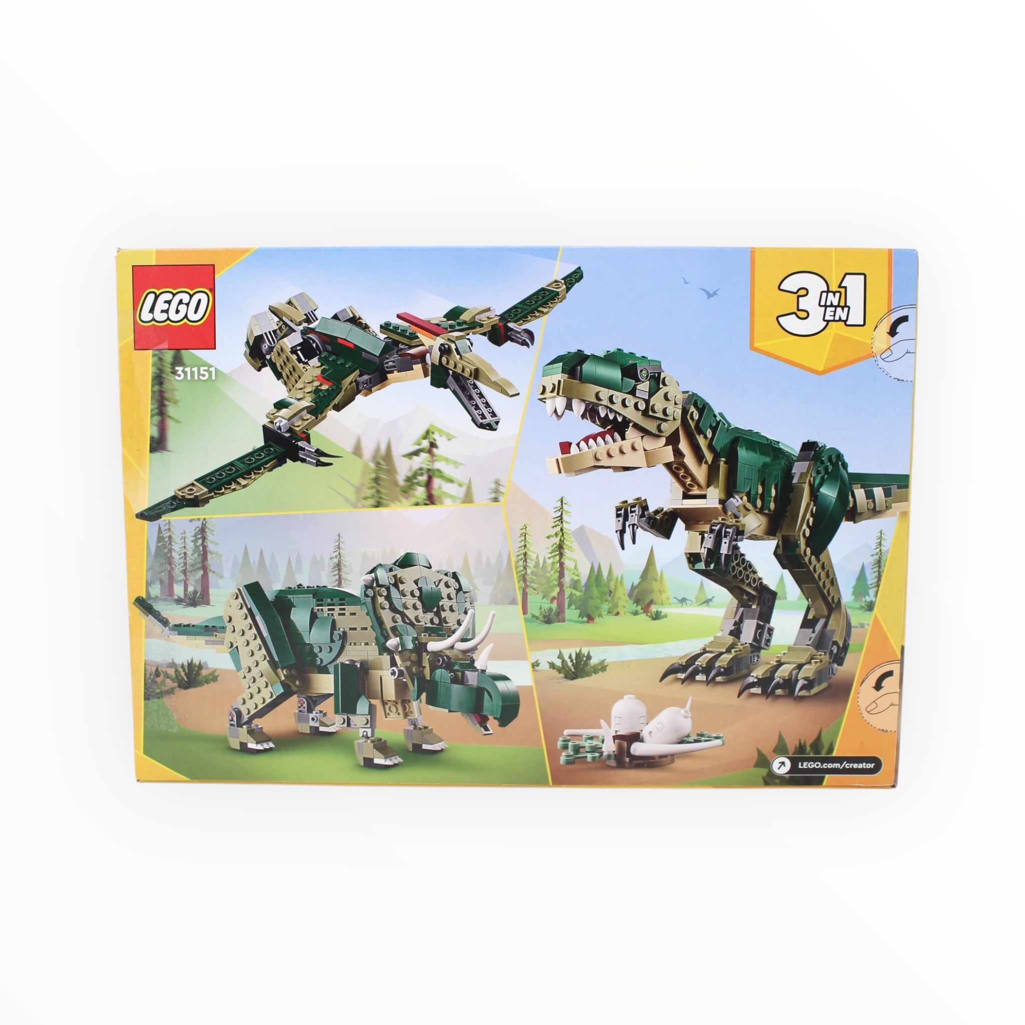 Certified Used Set 31151 Creator T. rex (sealed bags, damaged box)