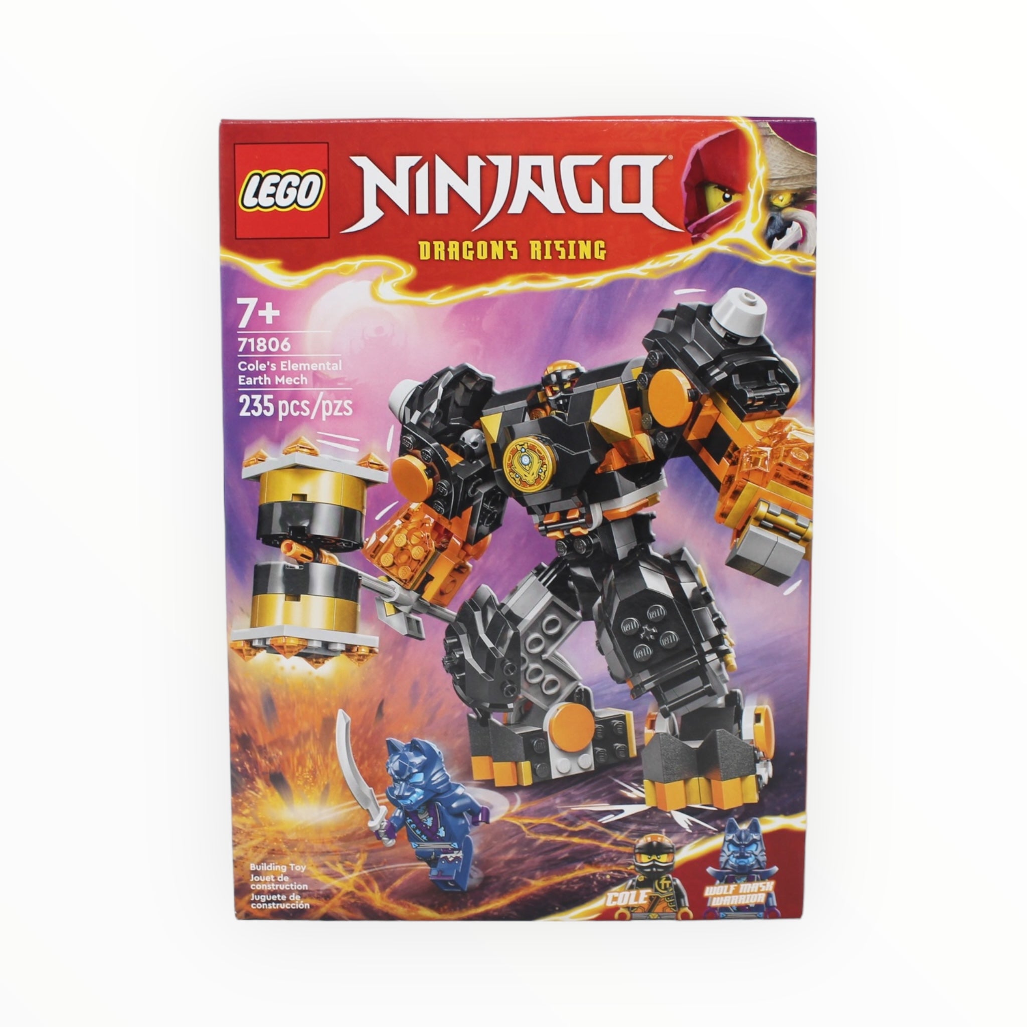 Certified Used Set 71806 Ninjago Cole’s Elemental Earth Mech