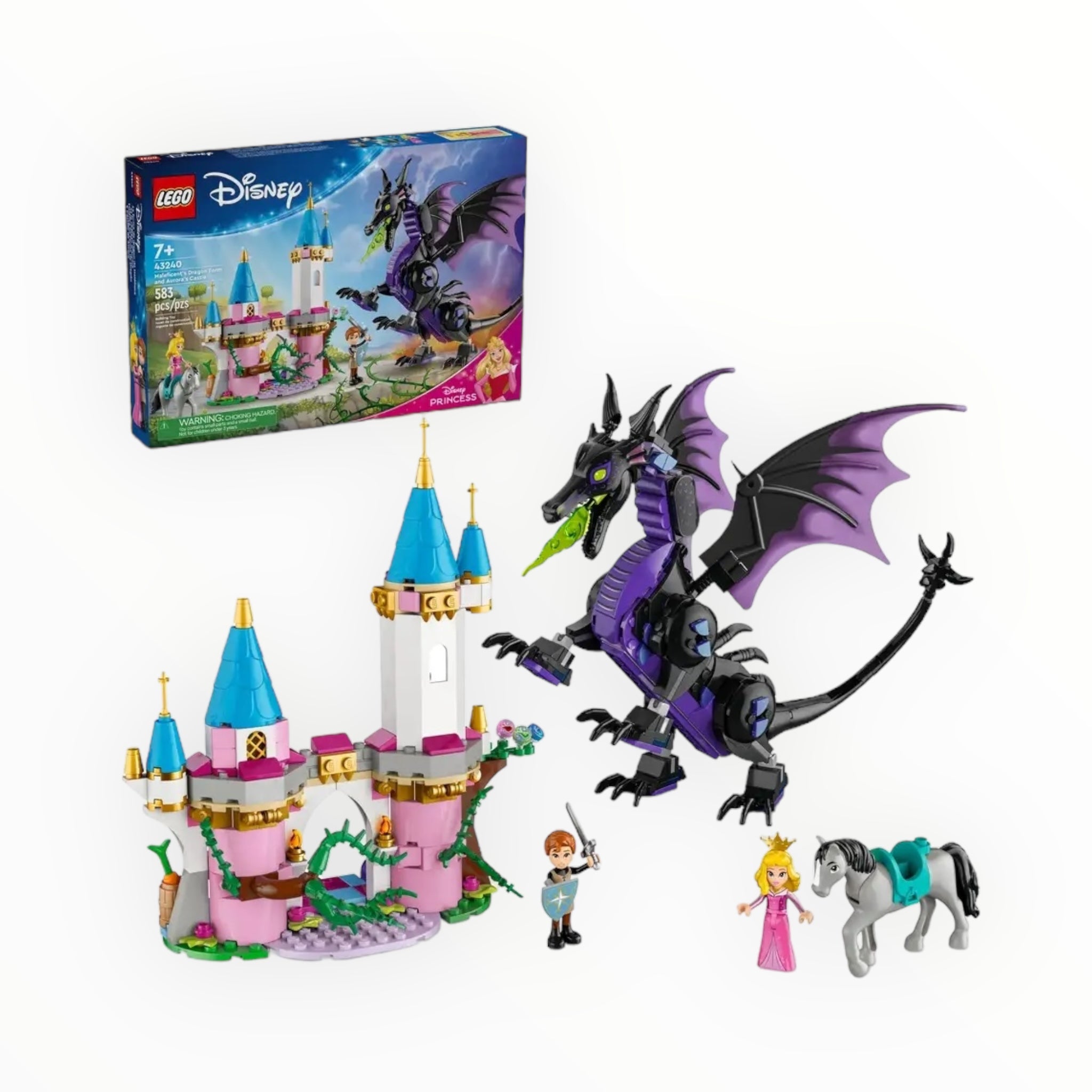 43240 Disney Maleficent’s Dragon Form and Aurora’s Castle