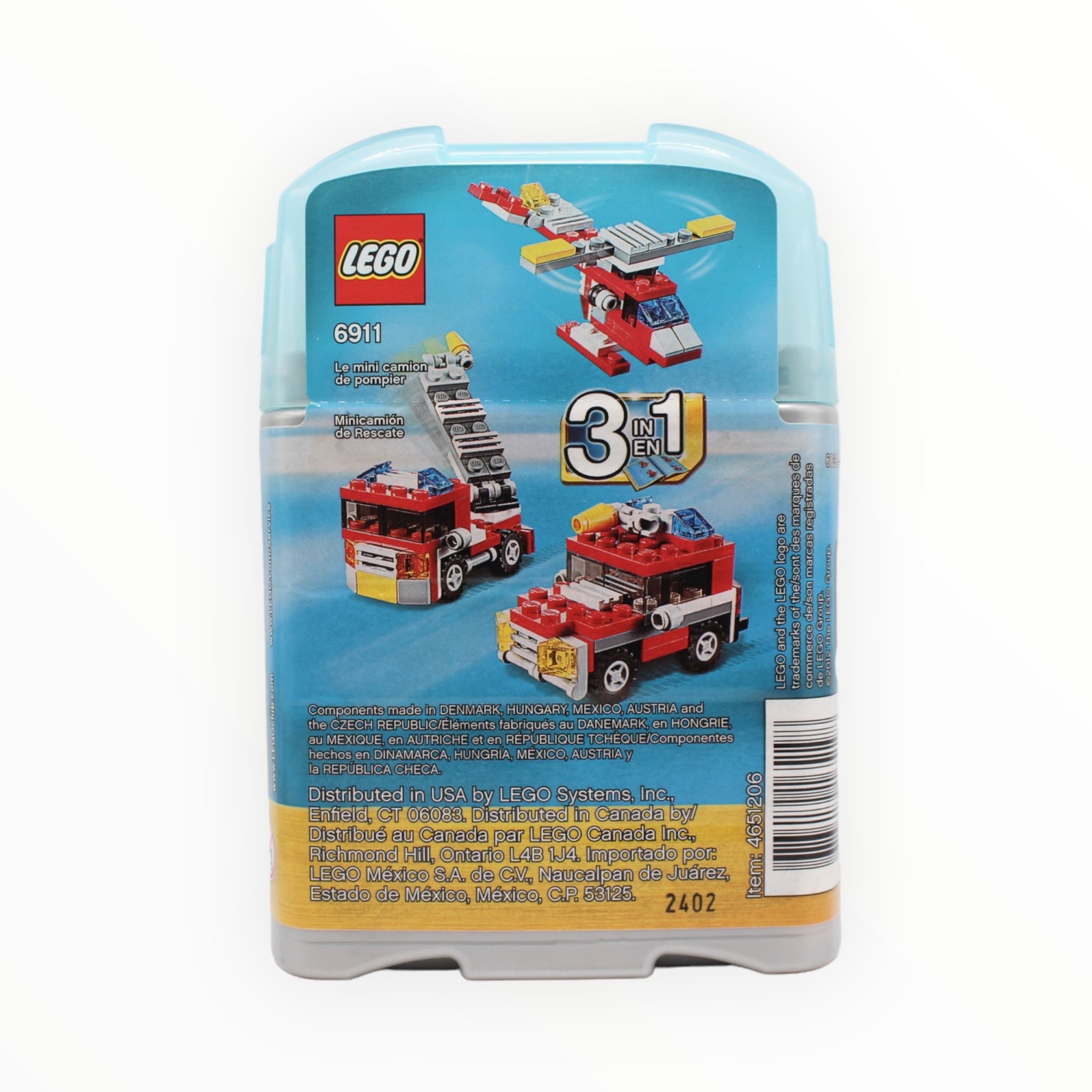 Retired Set 6911 Creator Mini Fire Rescue