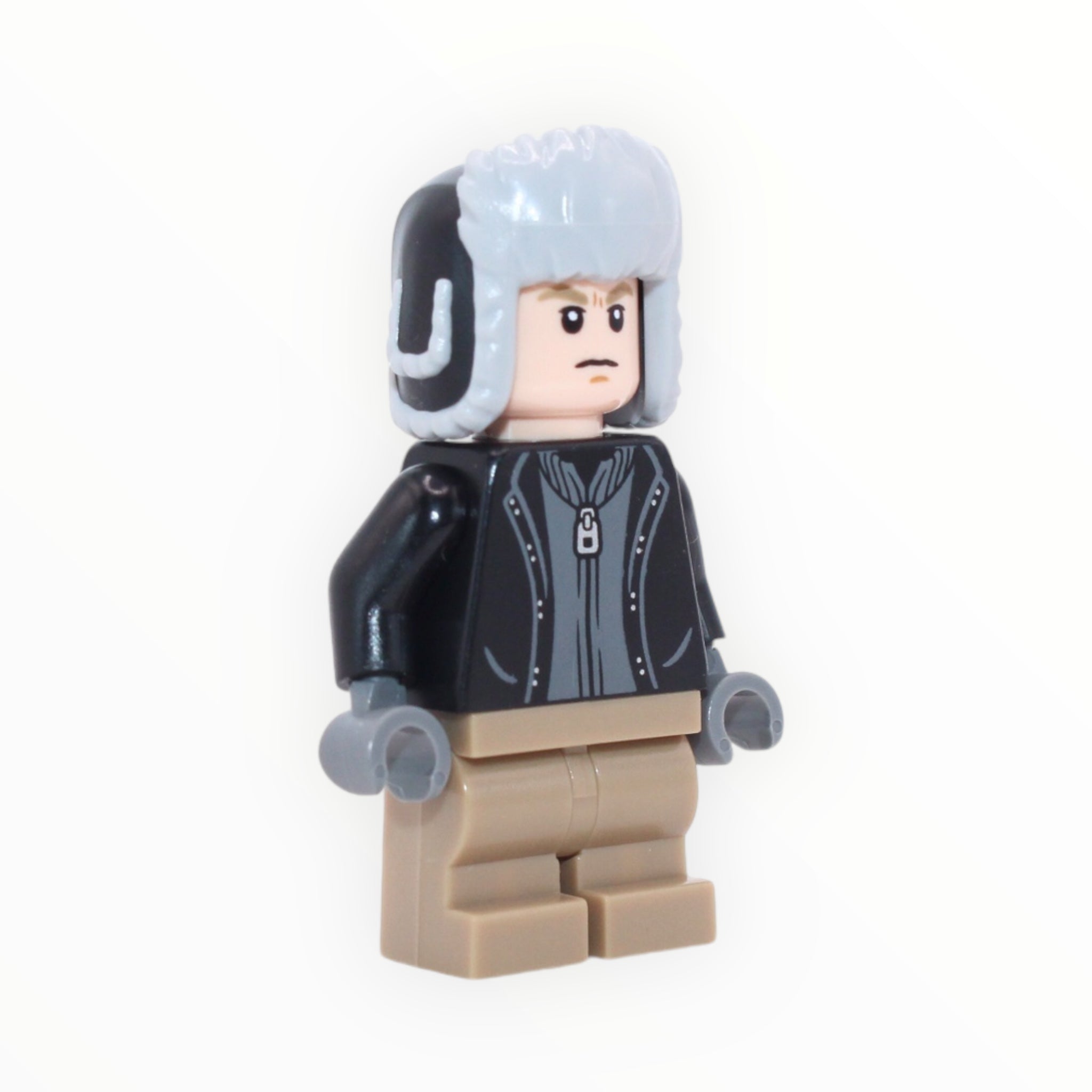 Draco Malfoy (black jacket, medium dark tan legs, black hat, 2023)