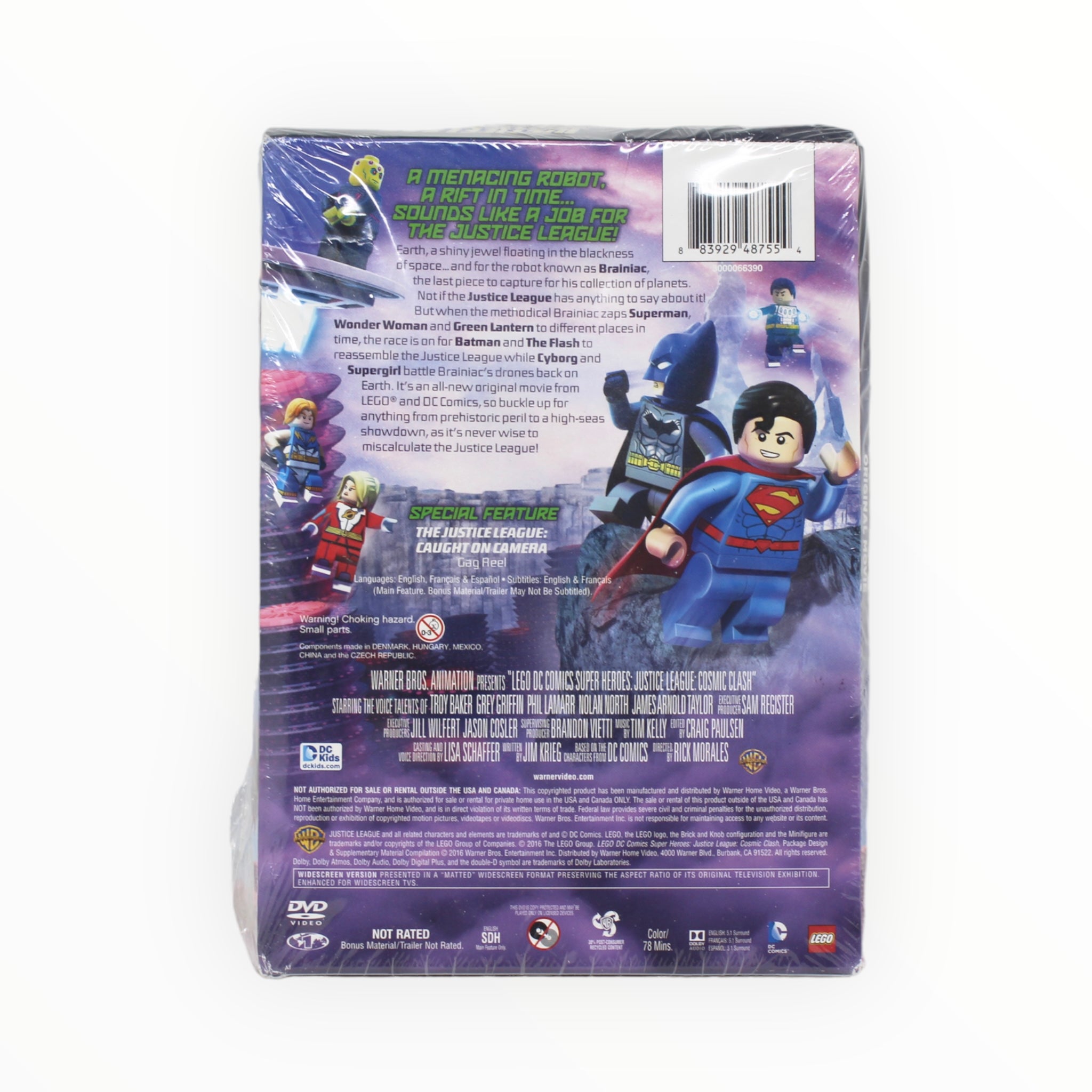 Retired DVD Set - LEGO DC Super Heroes “Cosmic Clash” (with Cosmic Boy minifigure)