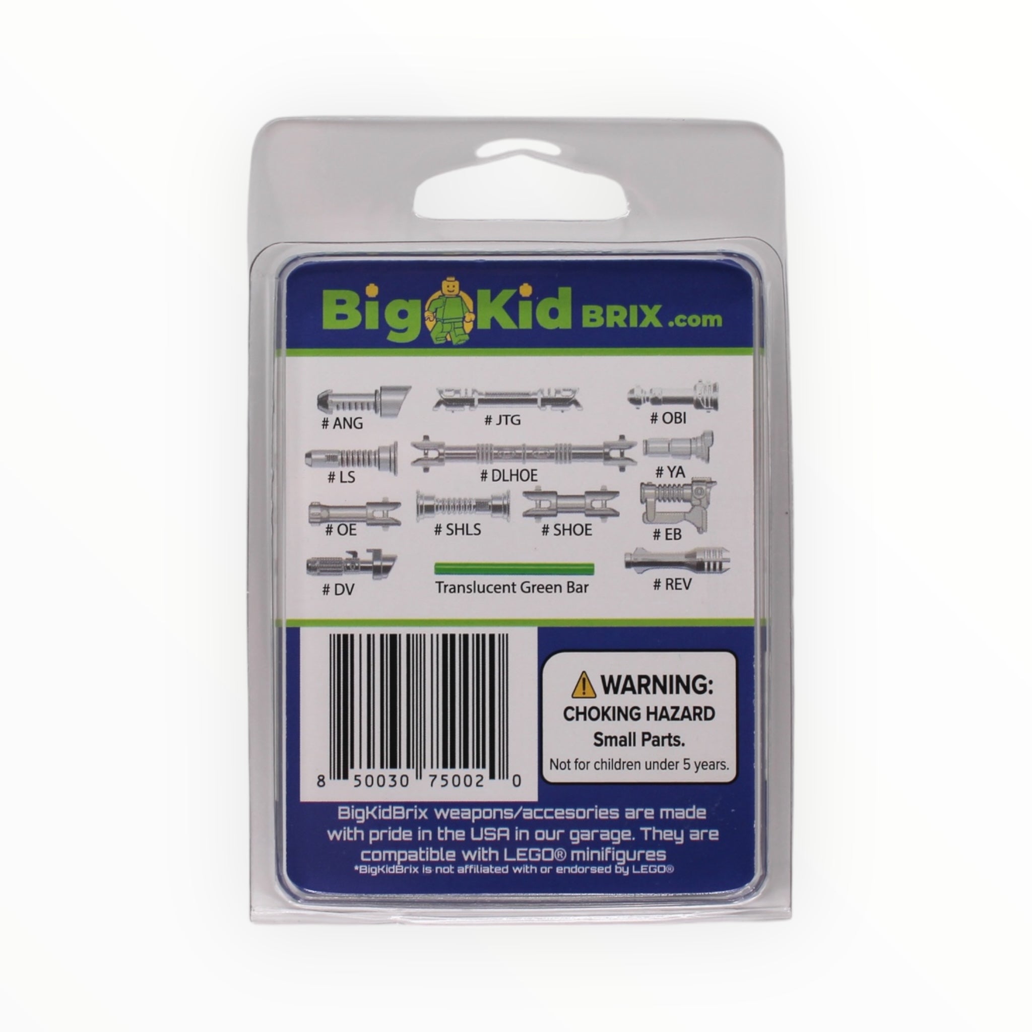 BigKidBrix Lightsabers Hero vs. Villain Hilts - Black