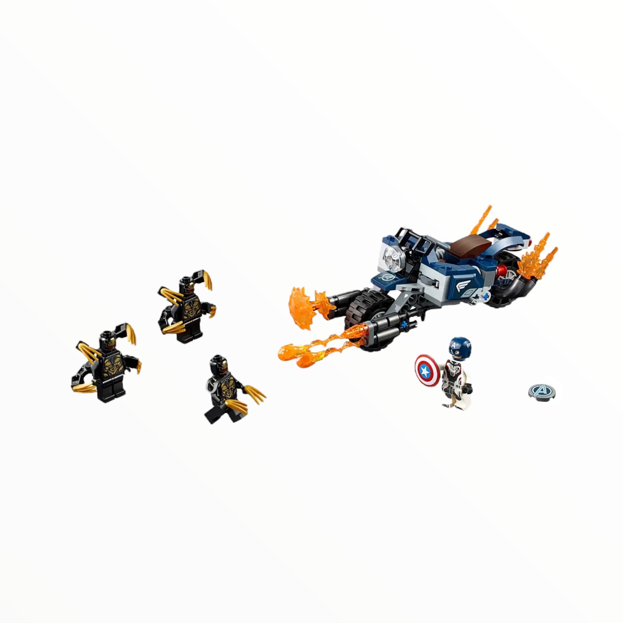 Retired Set 76123 Marvel Avengers Captain America: Outriders Attack
