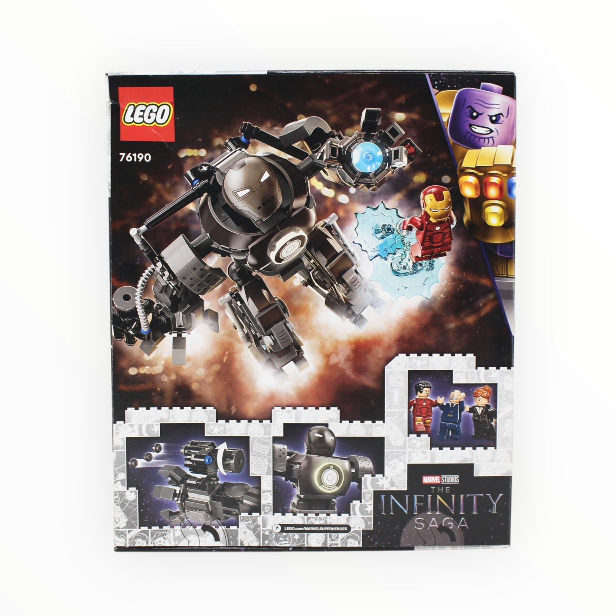 Retired Set 76190 Infinity Saga Iron Man: Iron Monger Mayhem (slight box damage)