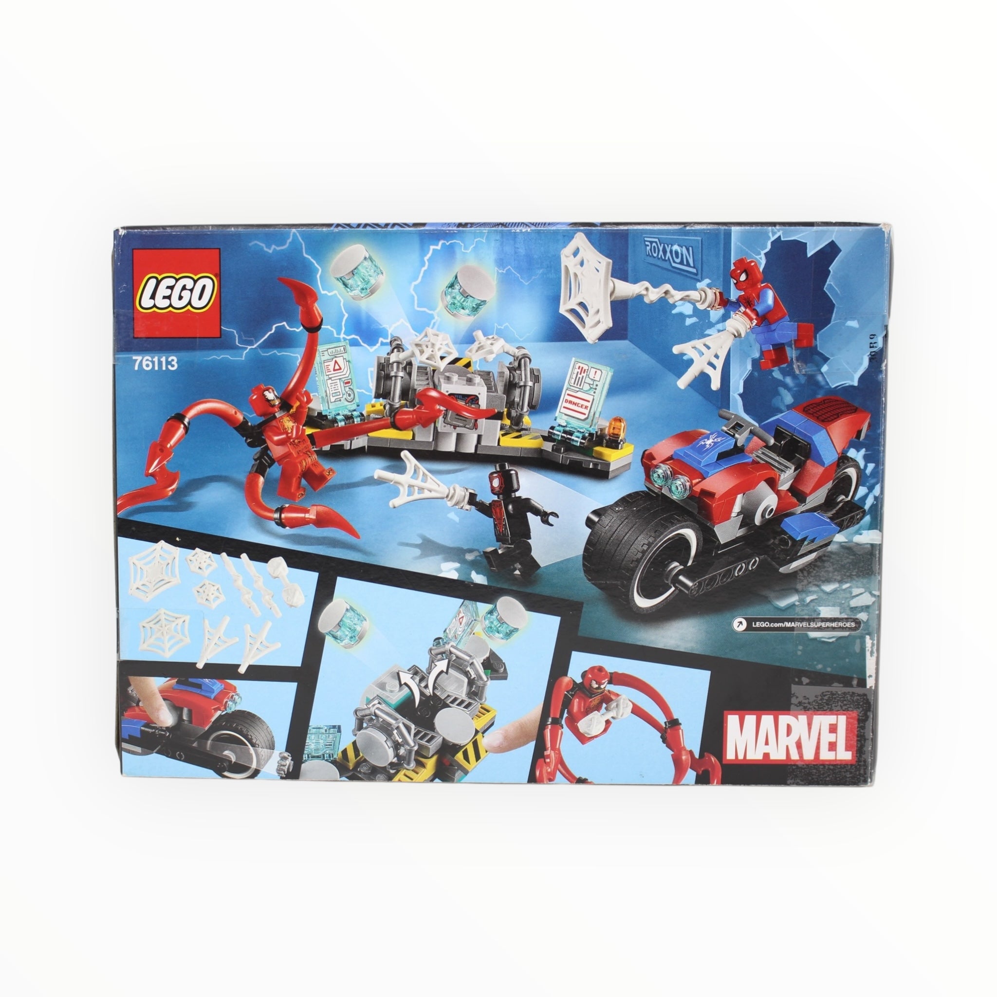Certified Used Set 76113 Marvel Spider-Man Bike Rescue