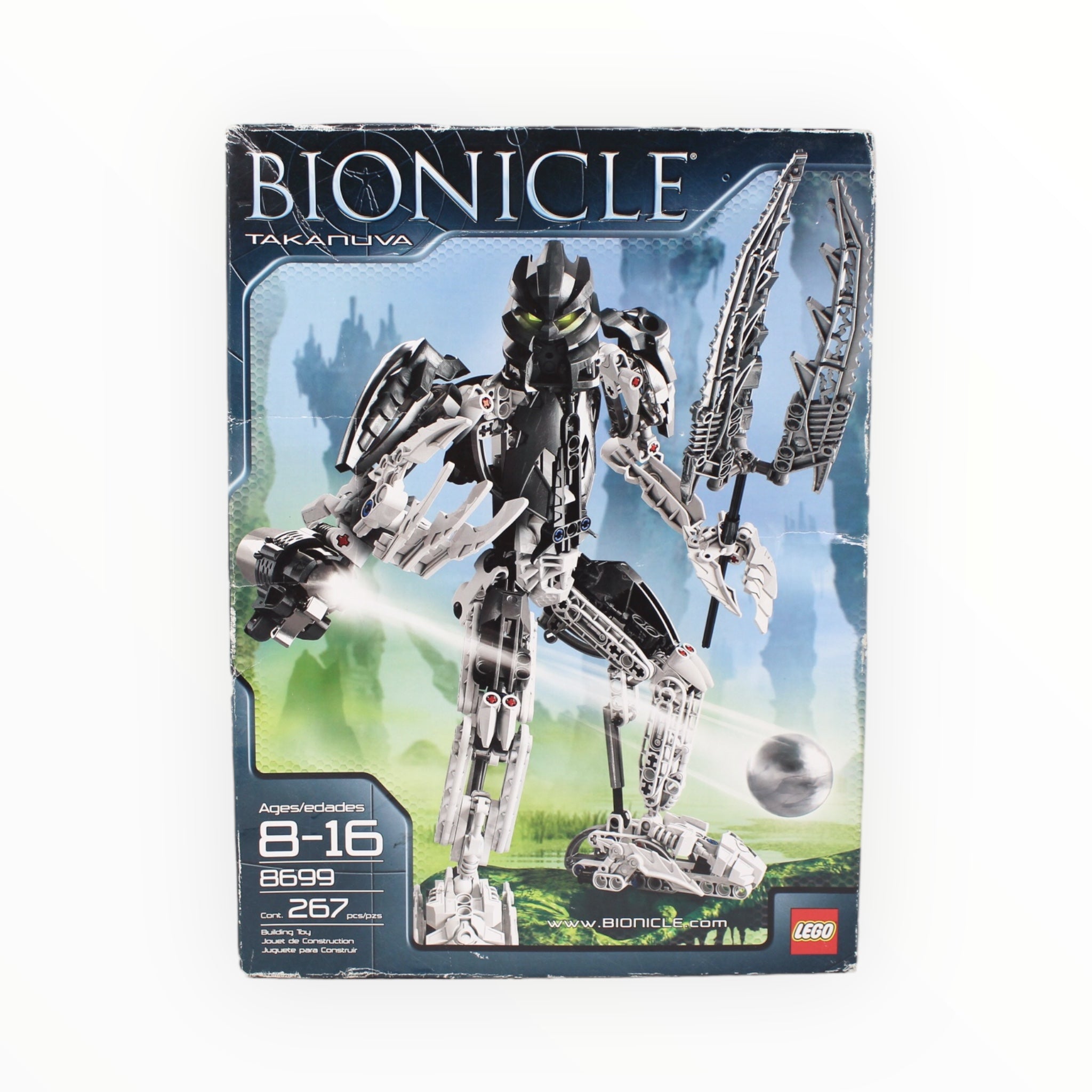 Retired Set 8699 Bionicle Takanuva (damaged box)