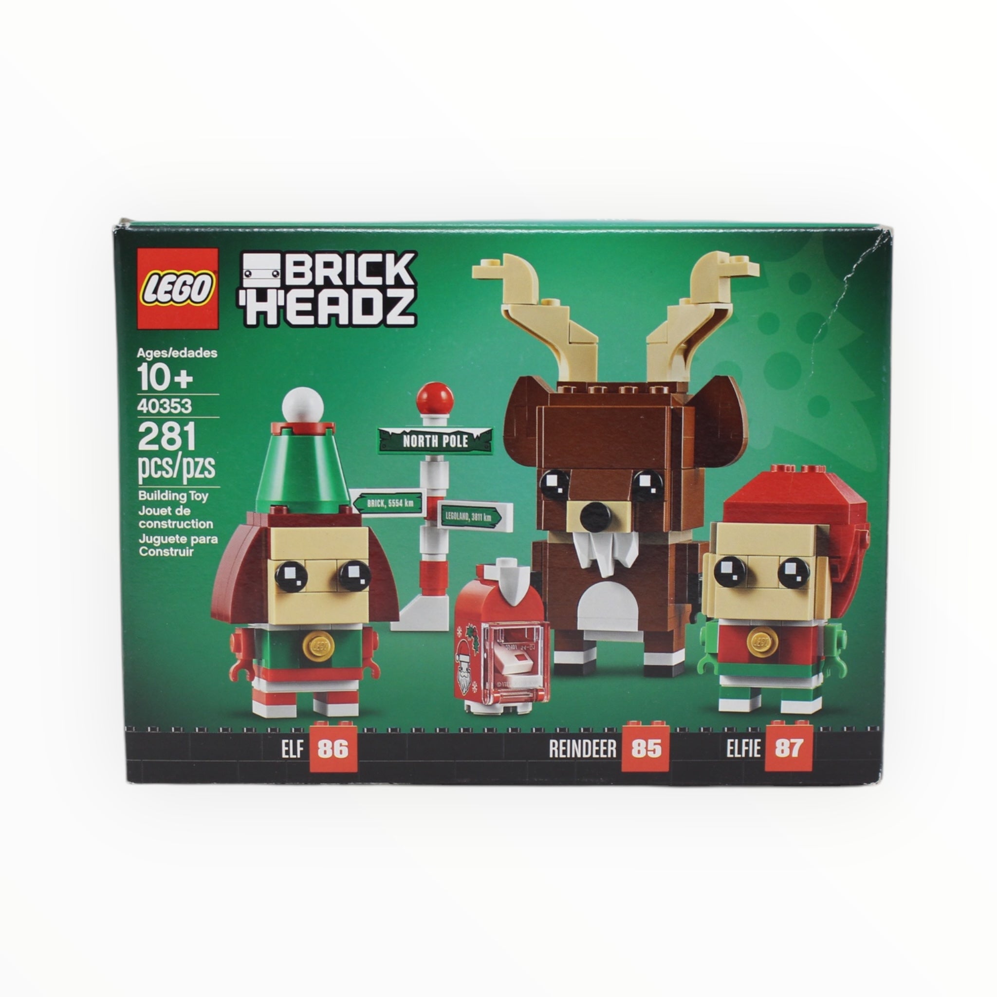 Retired Set 40353 BrickHeadz Reindeer, Elf, and Elfie