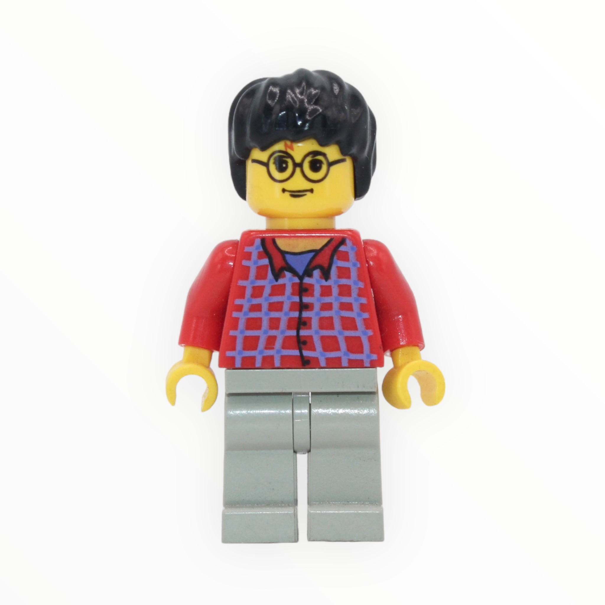 Harry Potter (red shirt, light gray legs, yellow skin)