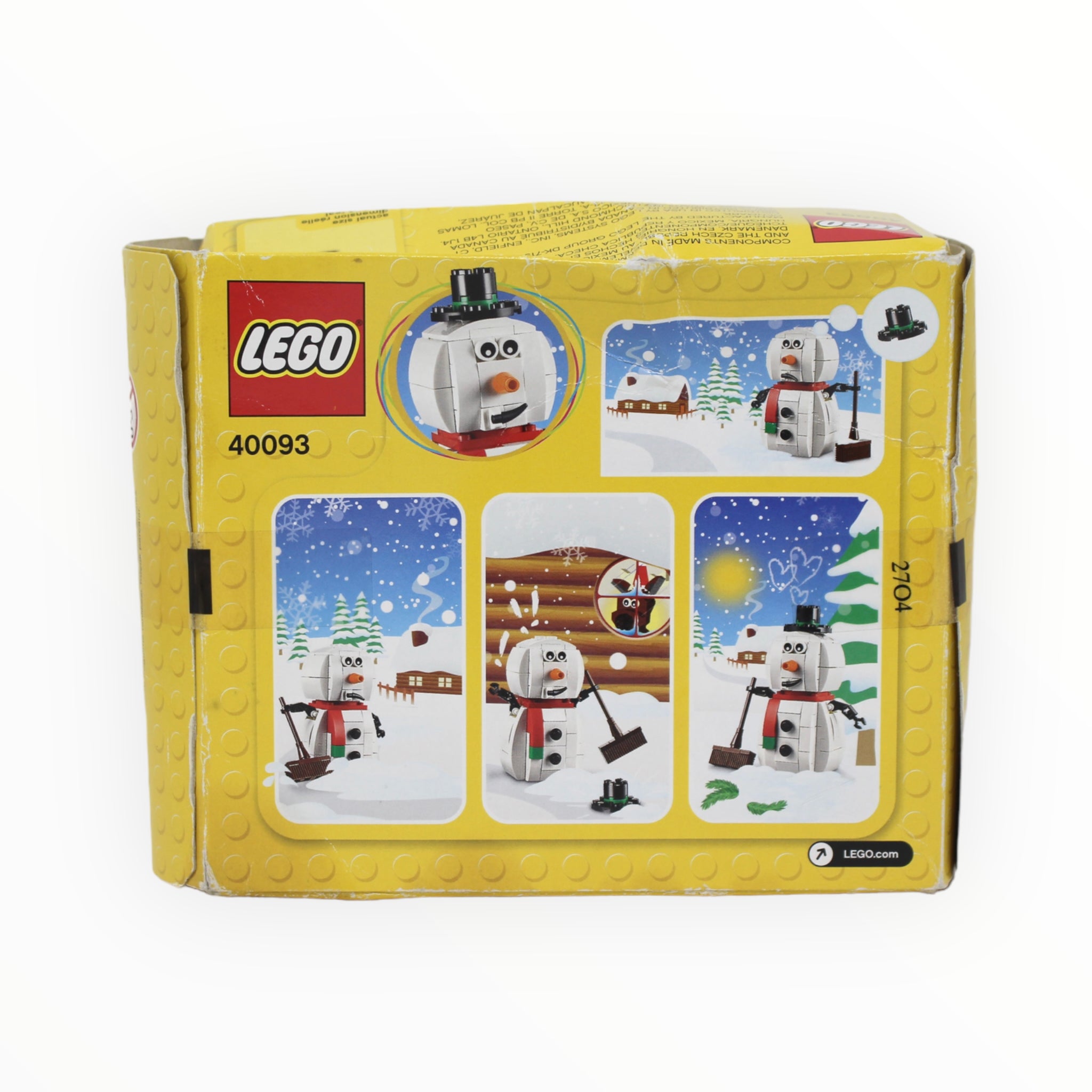 Retired Set 40093 LEGO Snowman (2014, damaged box)