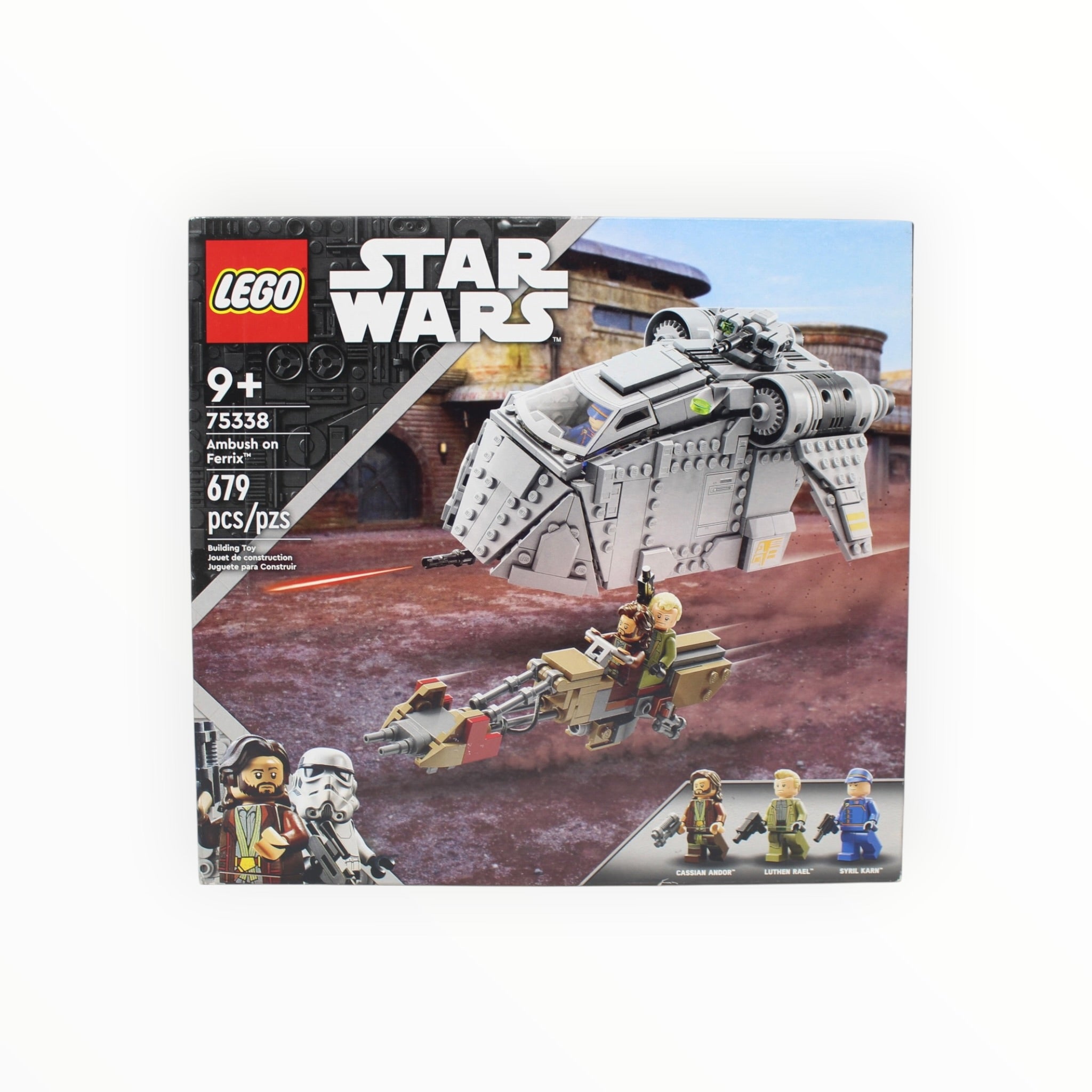 Retired Set 75338 Star Wars Ambush on Ferrix (slight box damage)