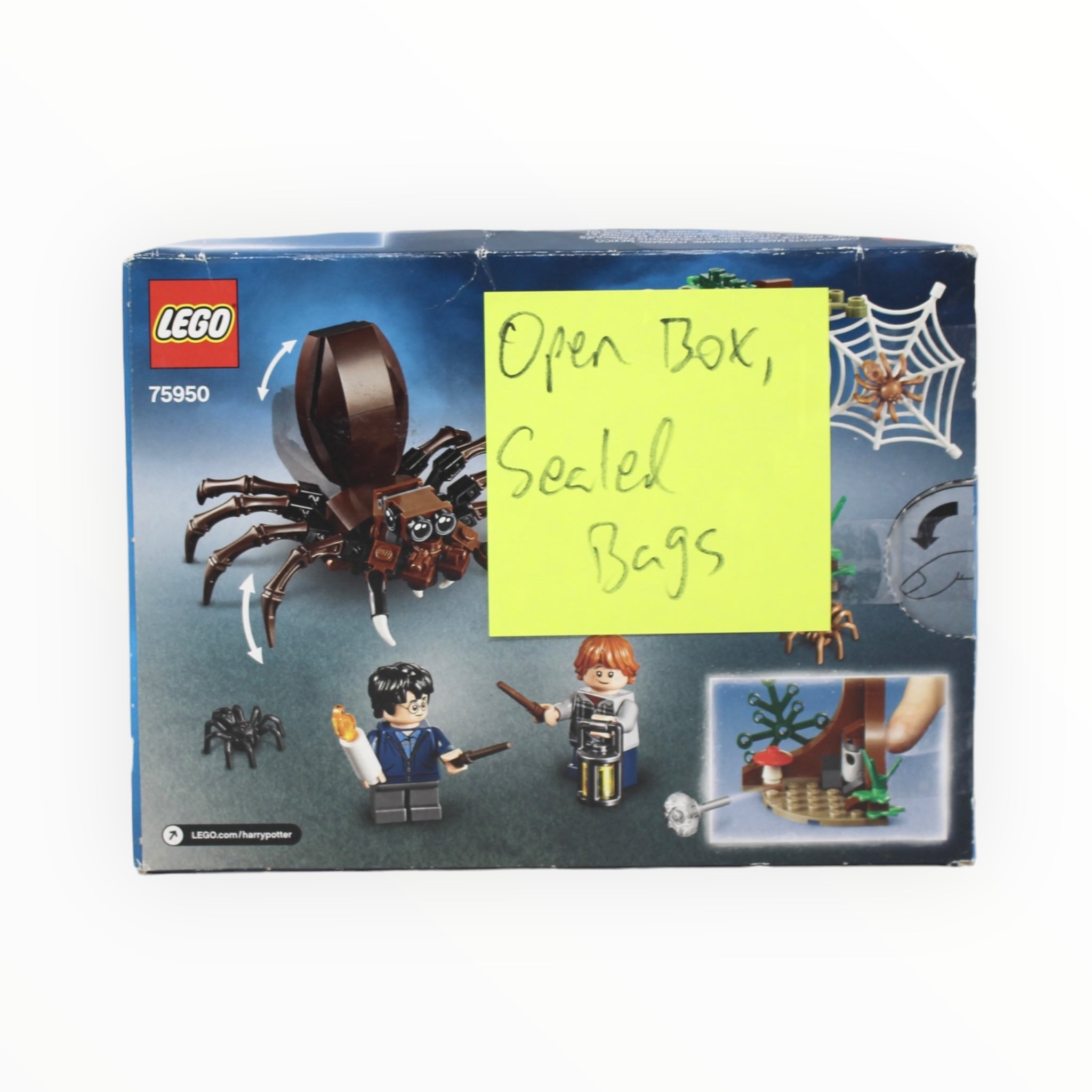 Certified Used Set 75950 Harry Potter Aragog’s Lair (open box, sealed bags)