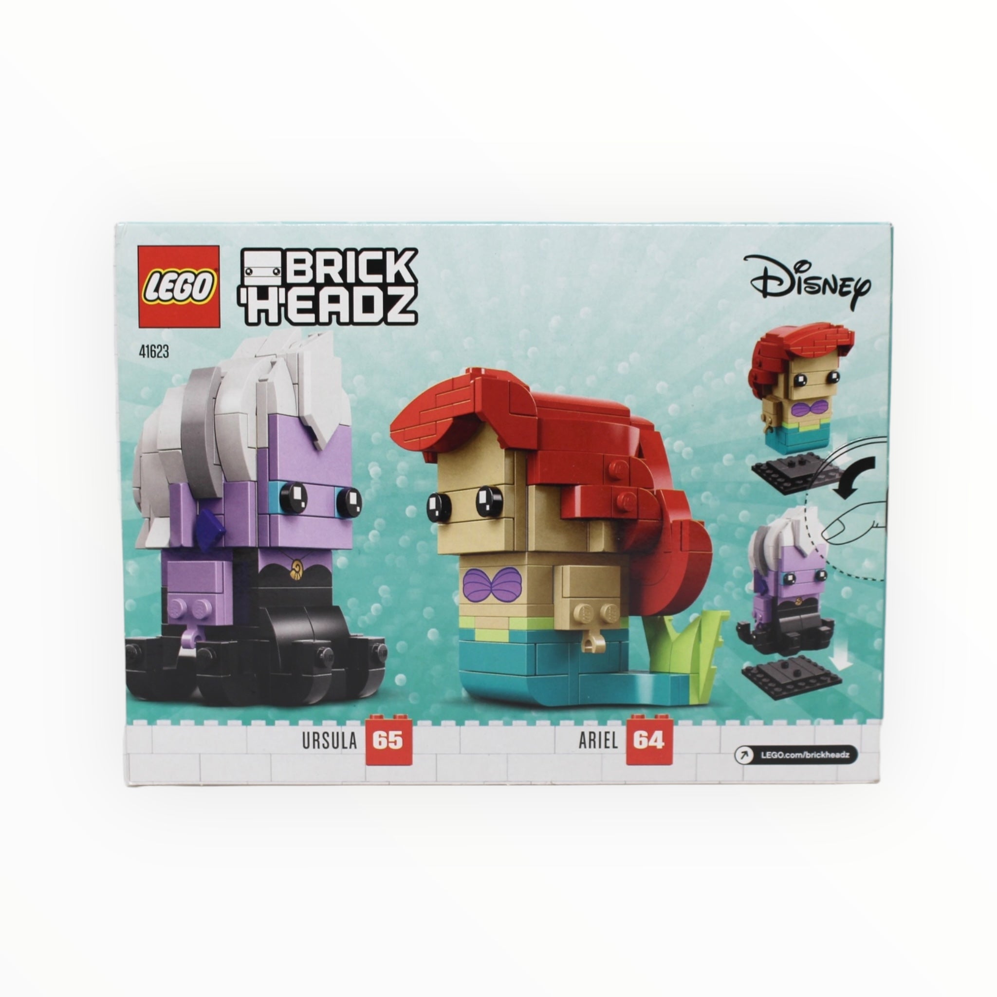 Retired Set 41623 Disney BrickHeadz Ariel & Ursula