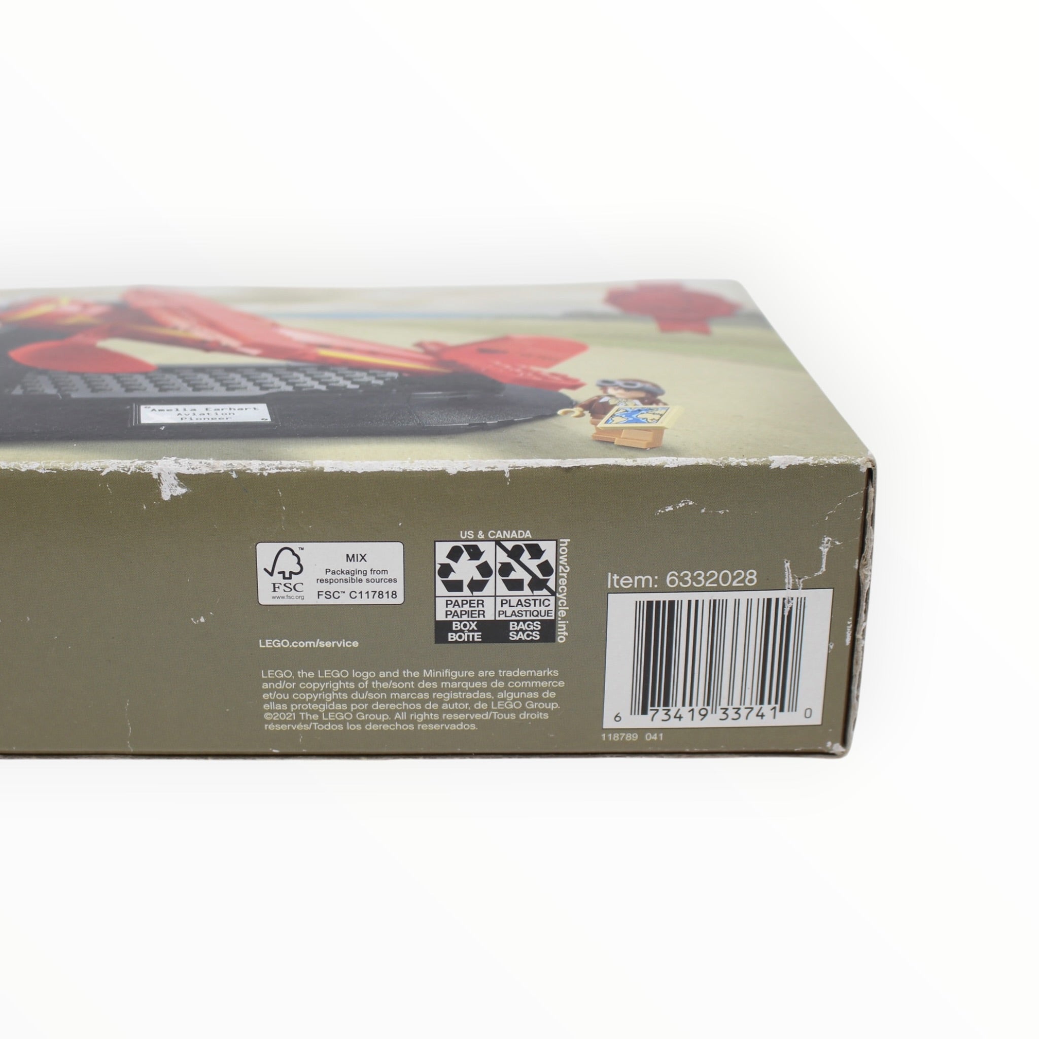 Retired Set 40450 LEGO Amelia Earhart Tribute (slight box damage)