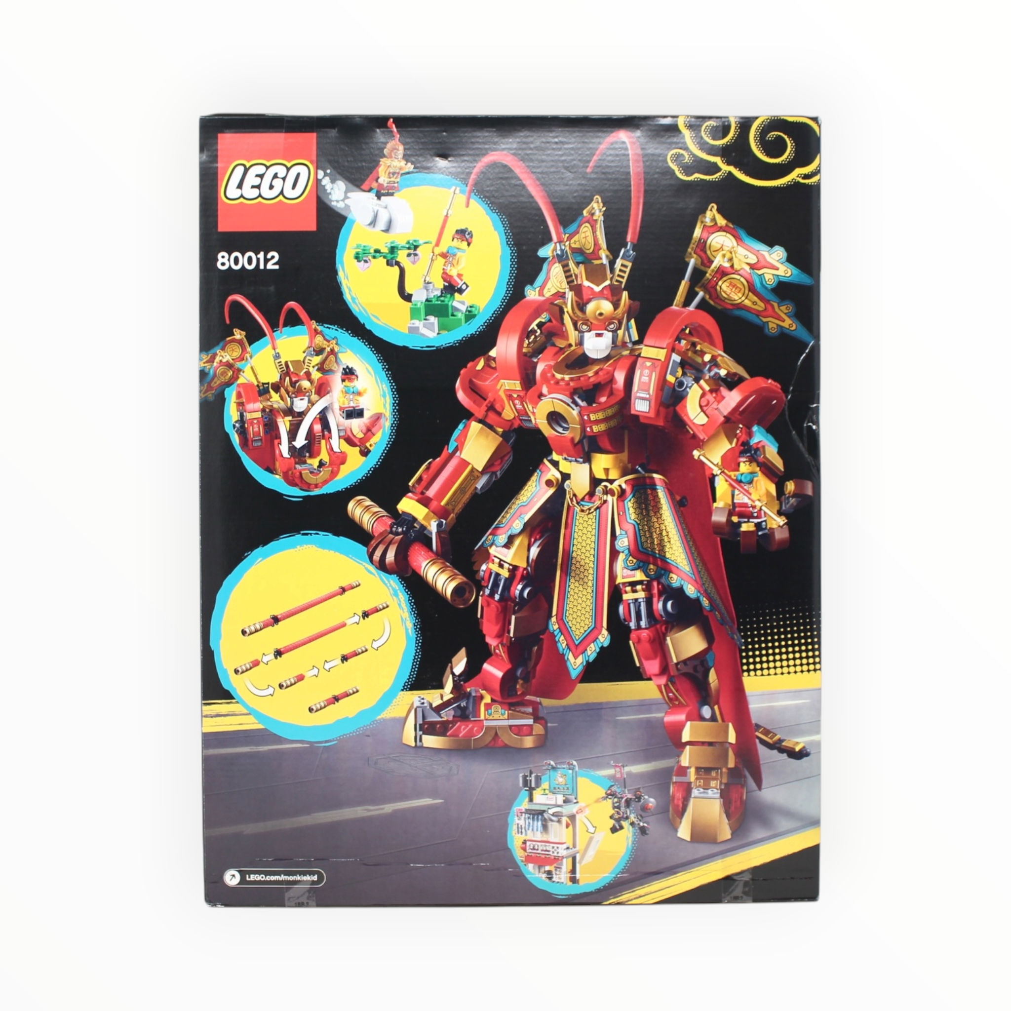 Retired Set 80012 Monkie Kid Monkey King Warrior Mech (some box damage)