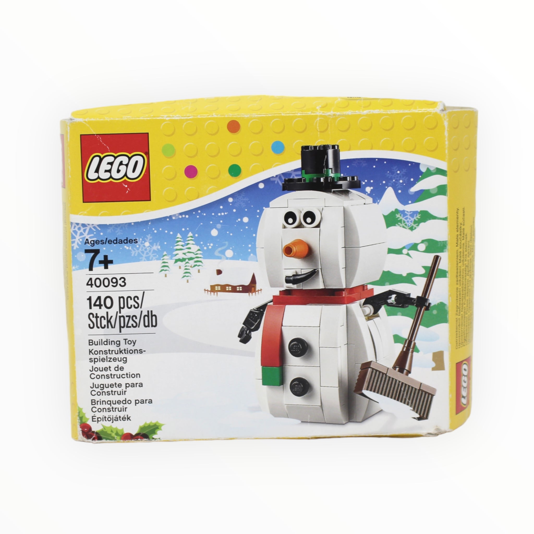 Retired Set 40093 LEGO Snowman (2014, damaged box)