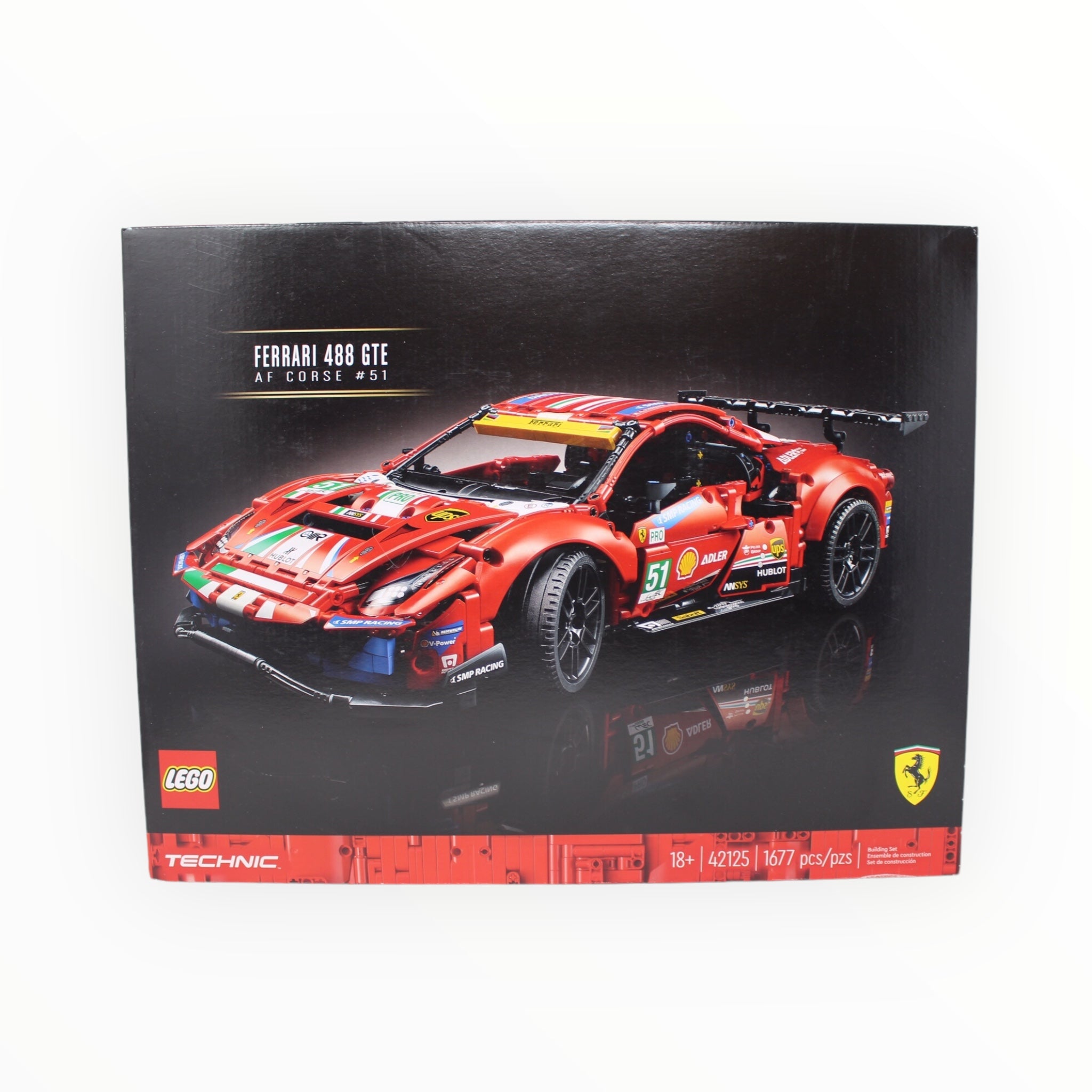 Retired Set 42125 Technic Ferrari 488 GTE AF CORSE #51