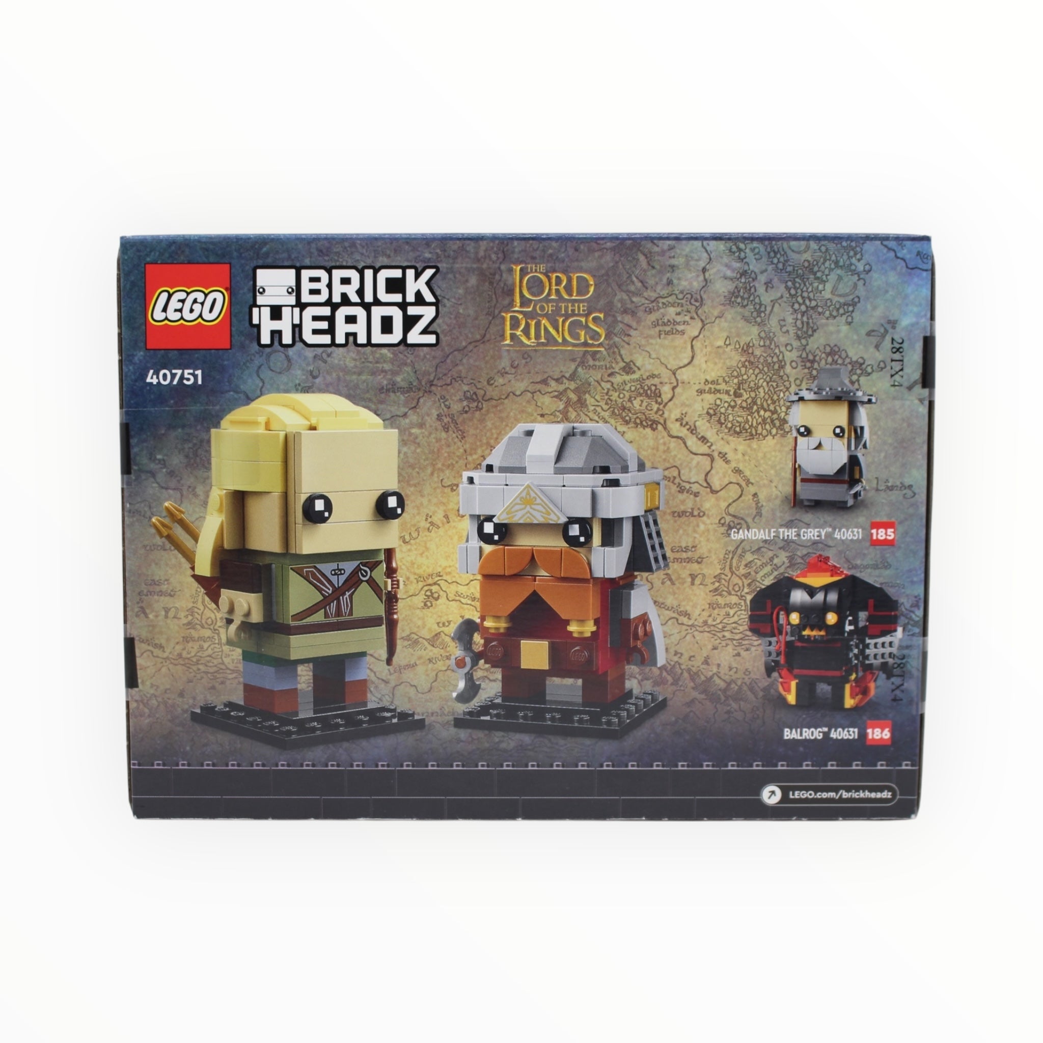 Retired Set 40751 The Lord of the Rings BrickHeadz Legolas & Gimli