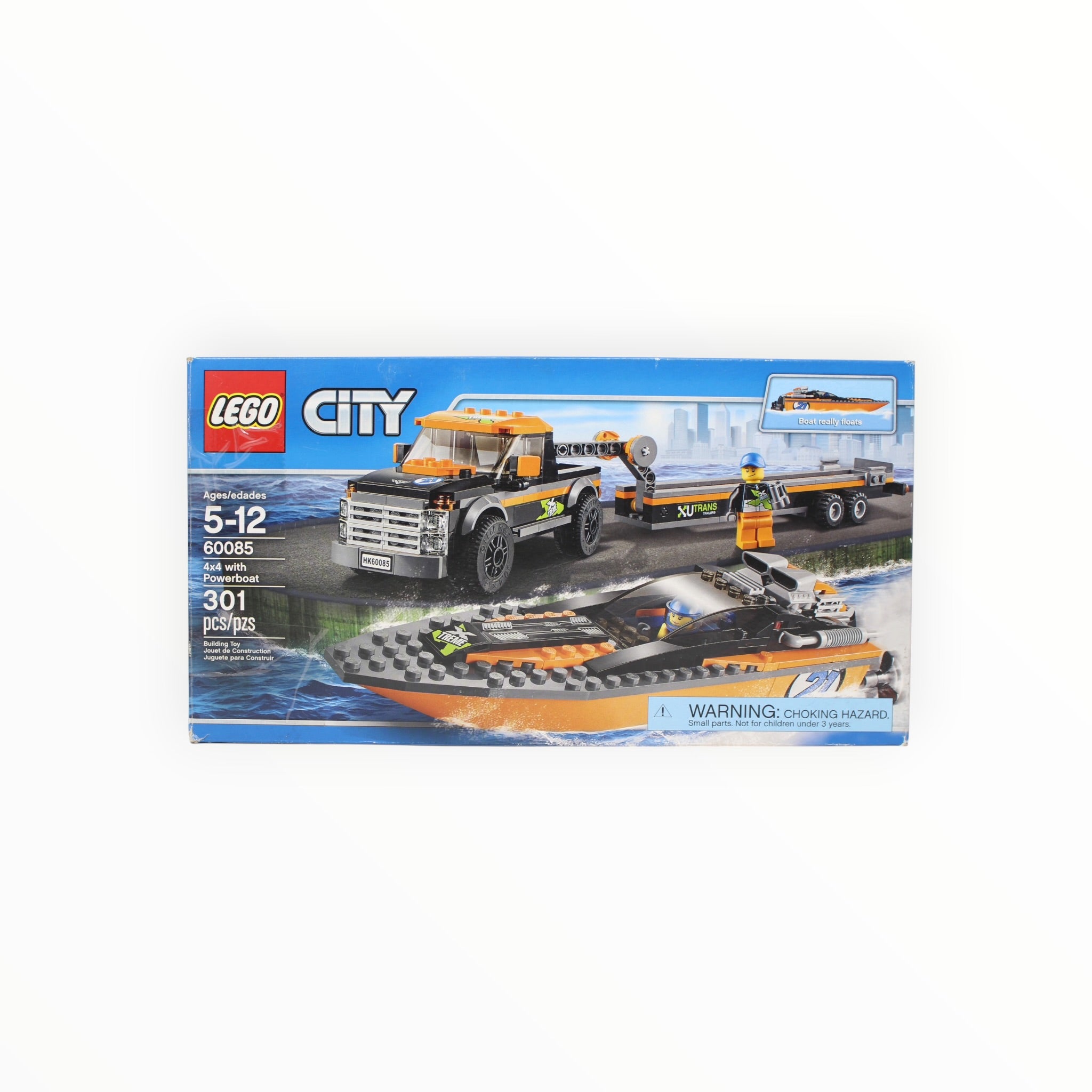 Certified Used Set 60085 City 4x4 with Powerboat