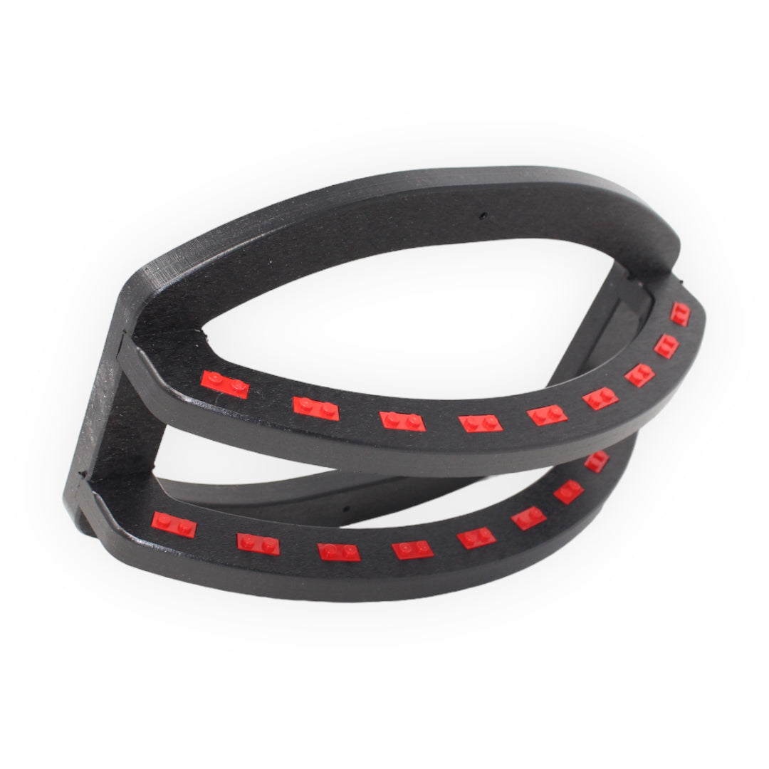 Minifigure 2-tier Wall-Hanging Display Stand - Red