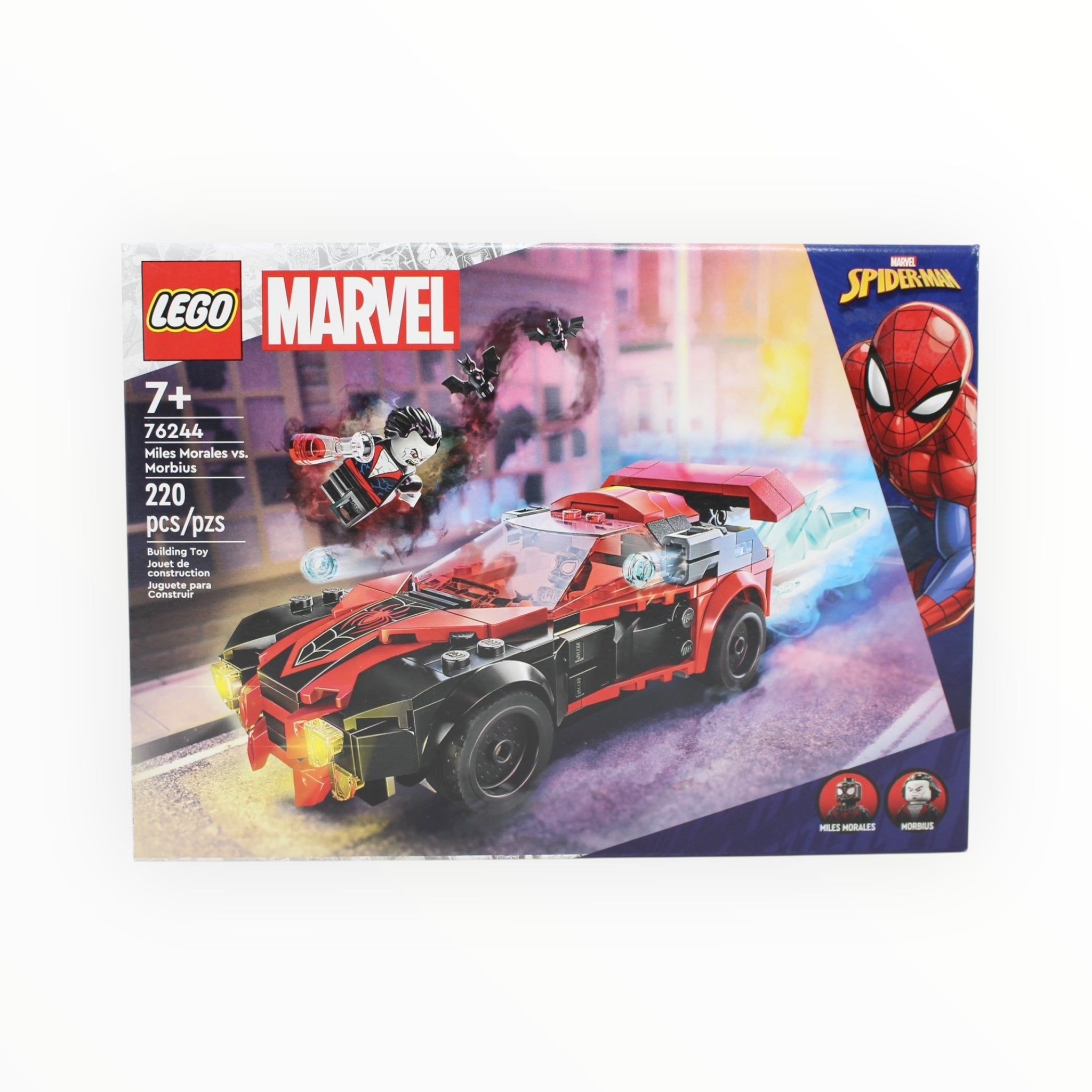 Retired Set 76244 Marvel Miles Morales vs. Morbius