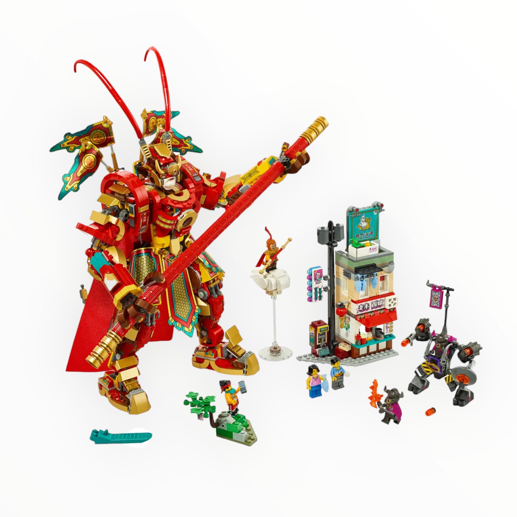 Retired Set 80012 Monkie Kid Monkey King Warrior Mech