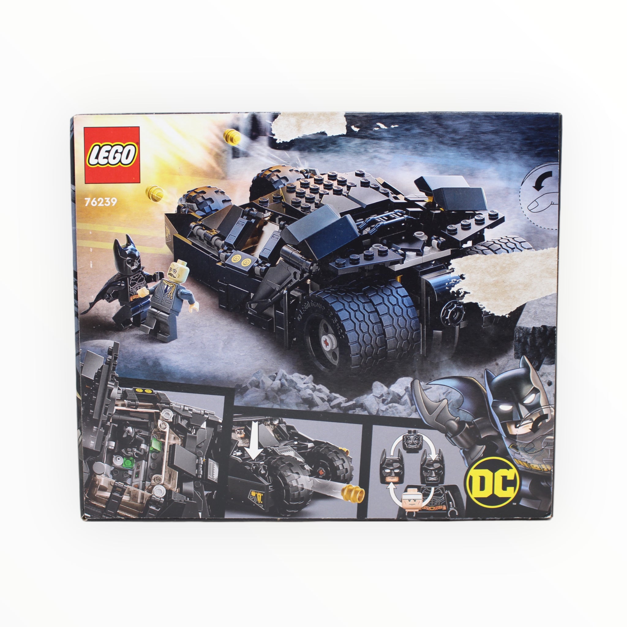 Retired Set 76239 The Dark Knight Trilogy Batmobile Tumbler: Scarecrow Showdown (damaged box)