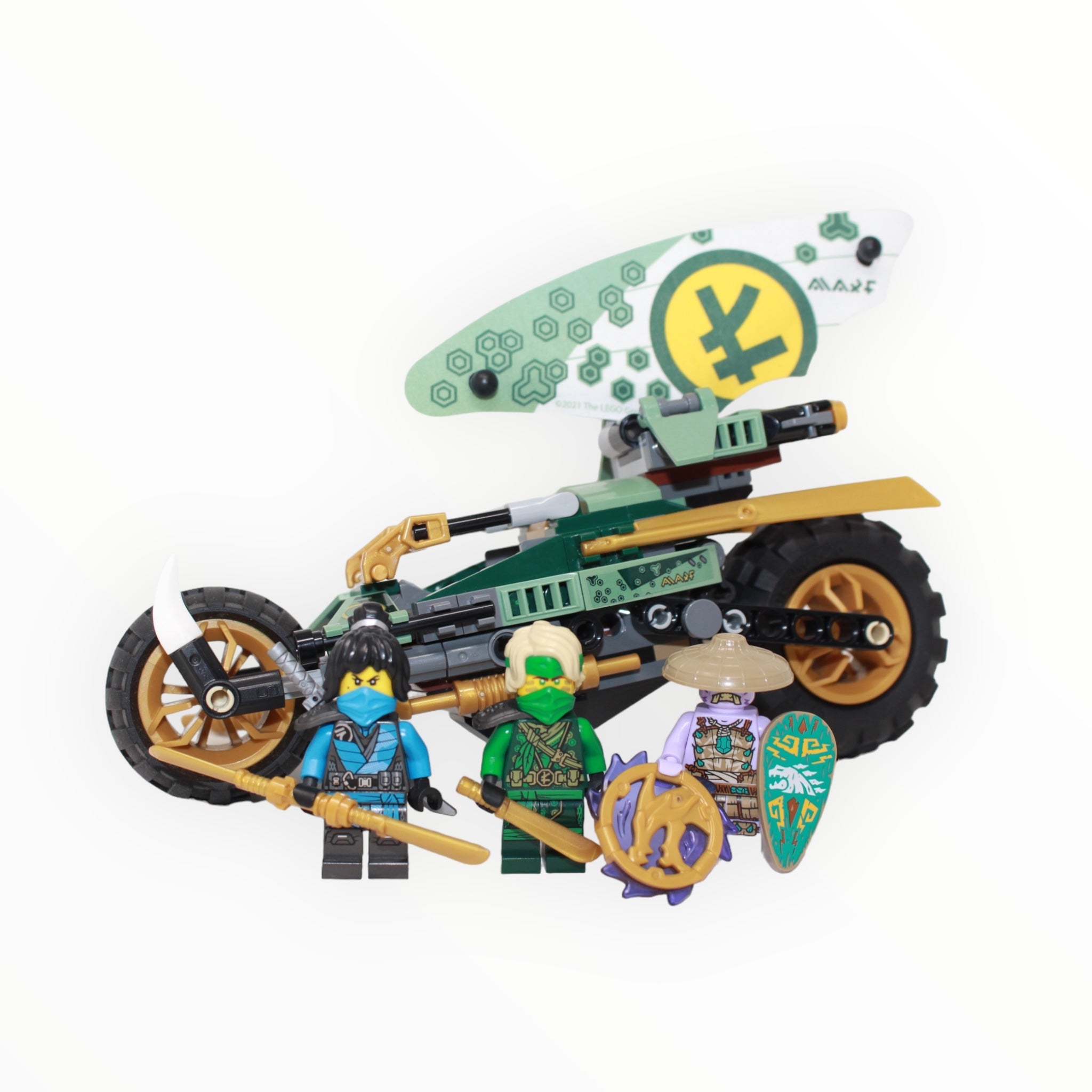 Used Set 71745 Ninjago Lloyd’s Jungle Chopper Bike