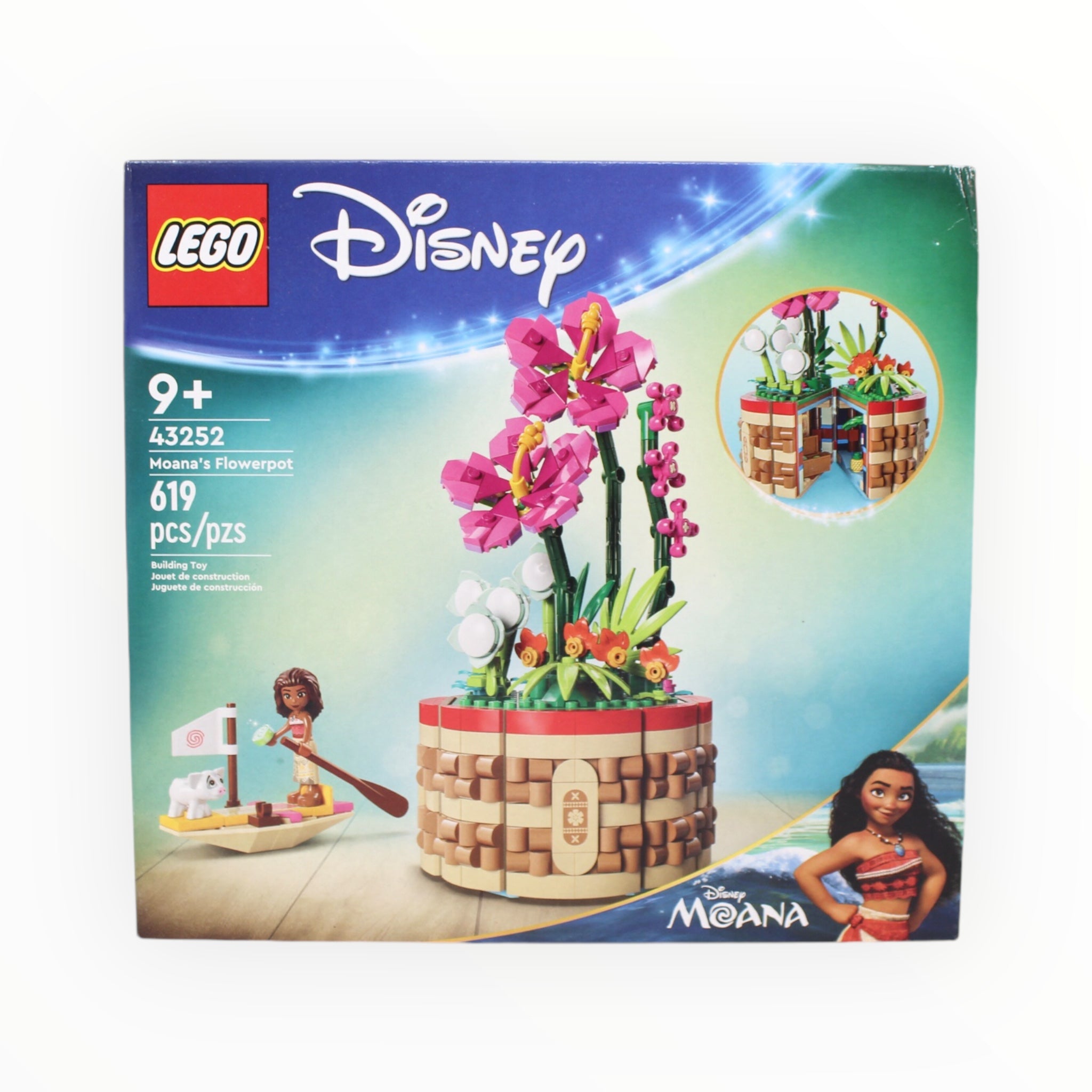 Certified Used Set 43252 Disney Moana’s Flowerpot
