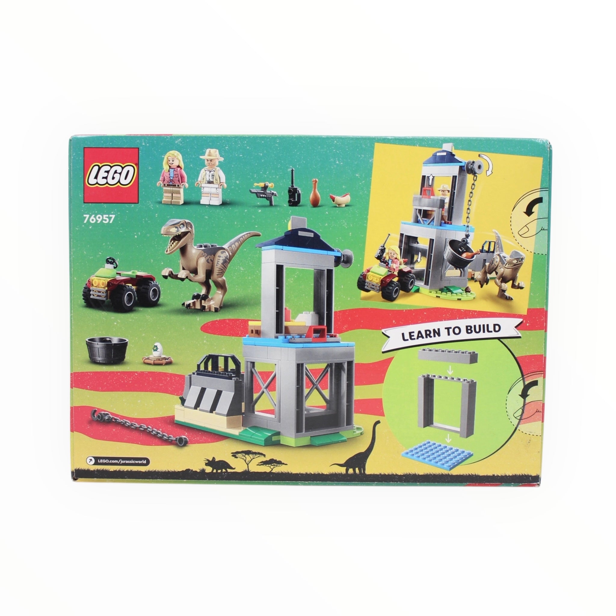 Retired Set 76957 Jurassic Park Velociraptor Escape