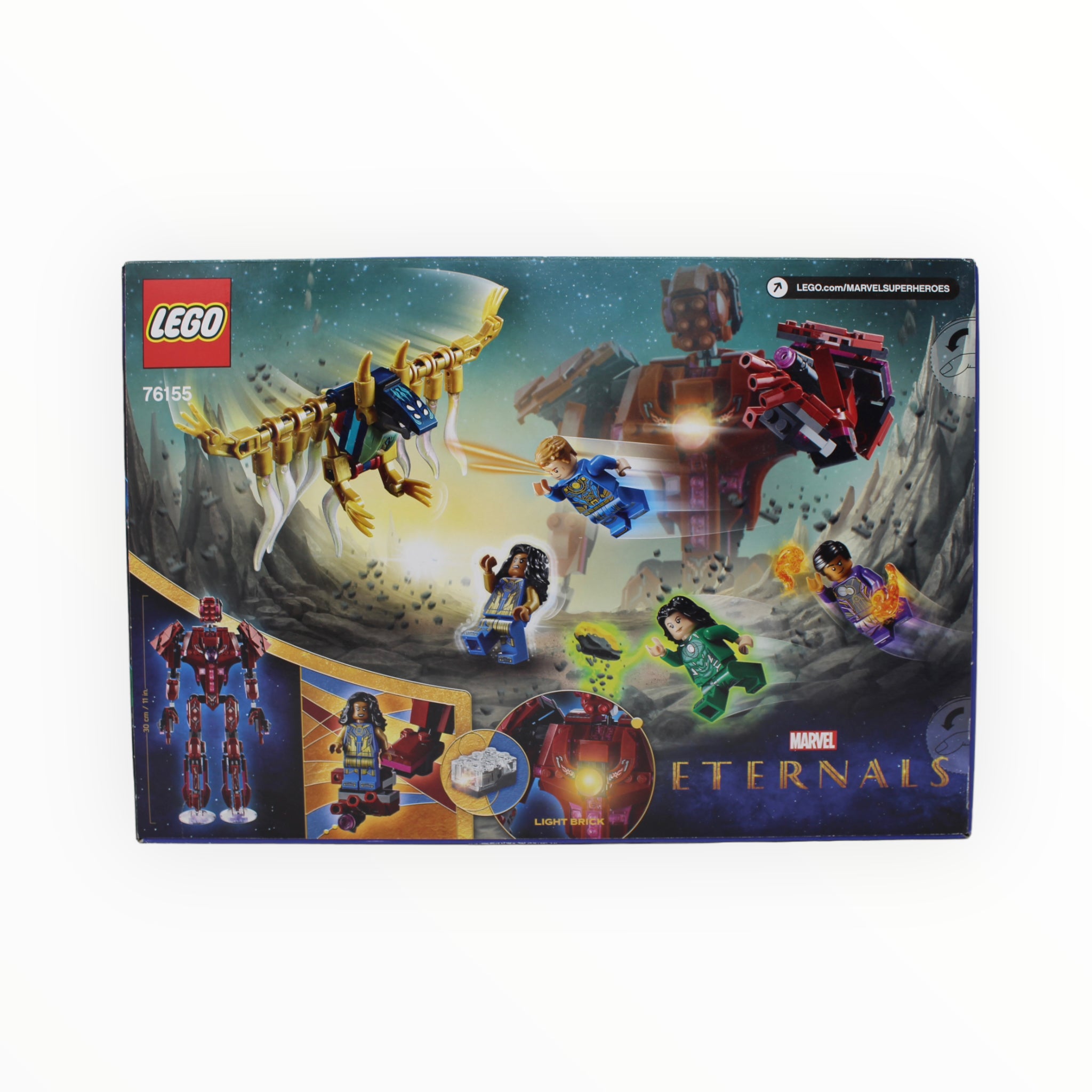 Retired Set 76155 Eternals In Arishem’s shadow (one hole punched)