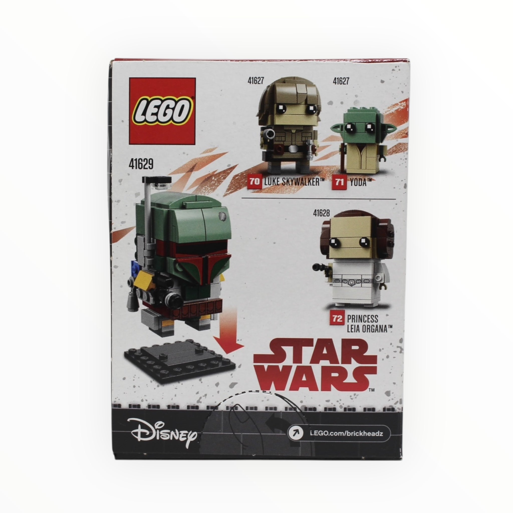 Retired Set 41629 Star Wars BrickHeadz Boba Fett