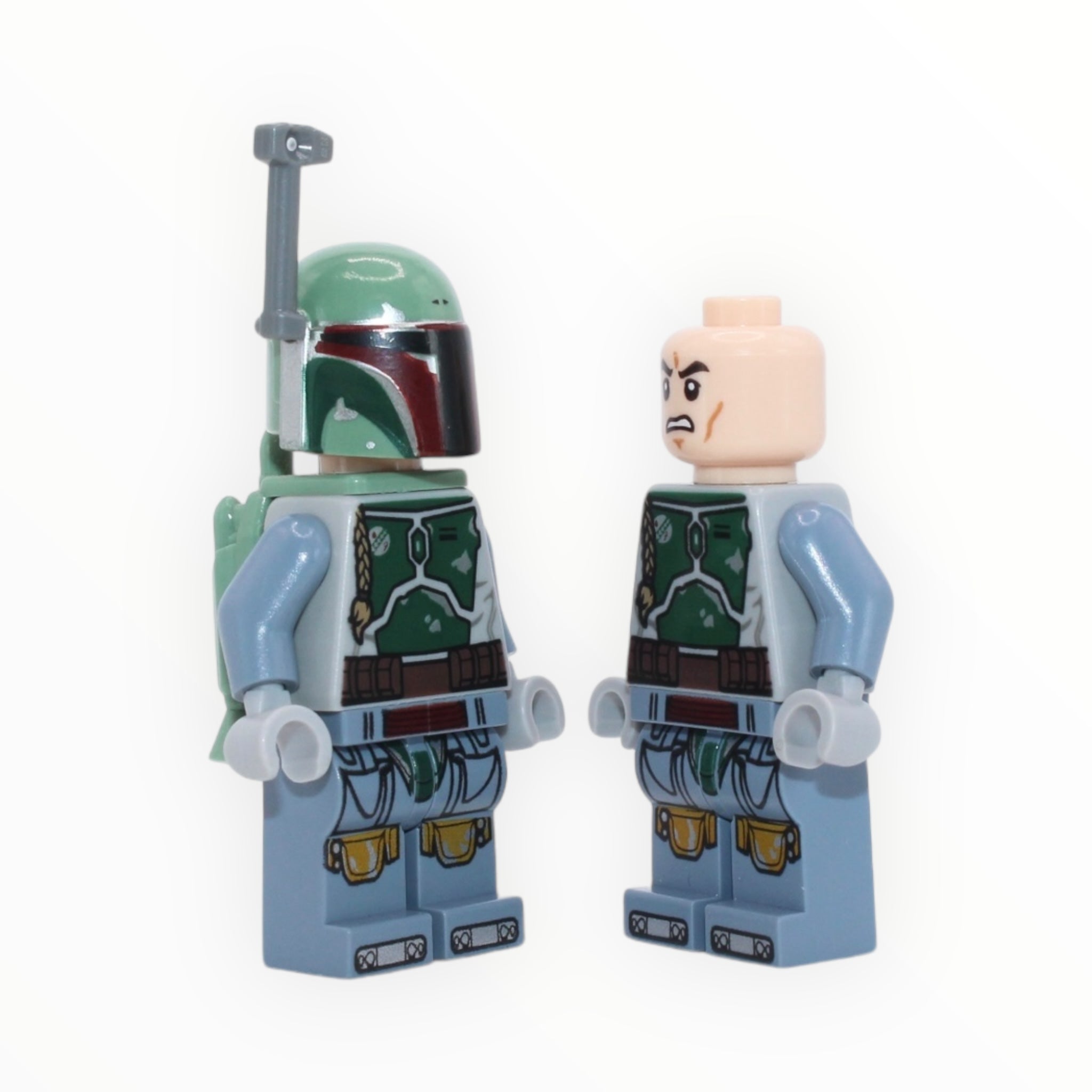 Boba Fett (NO cape, Clone head, light bluish gray hands)