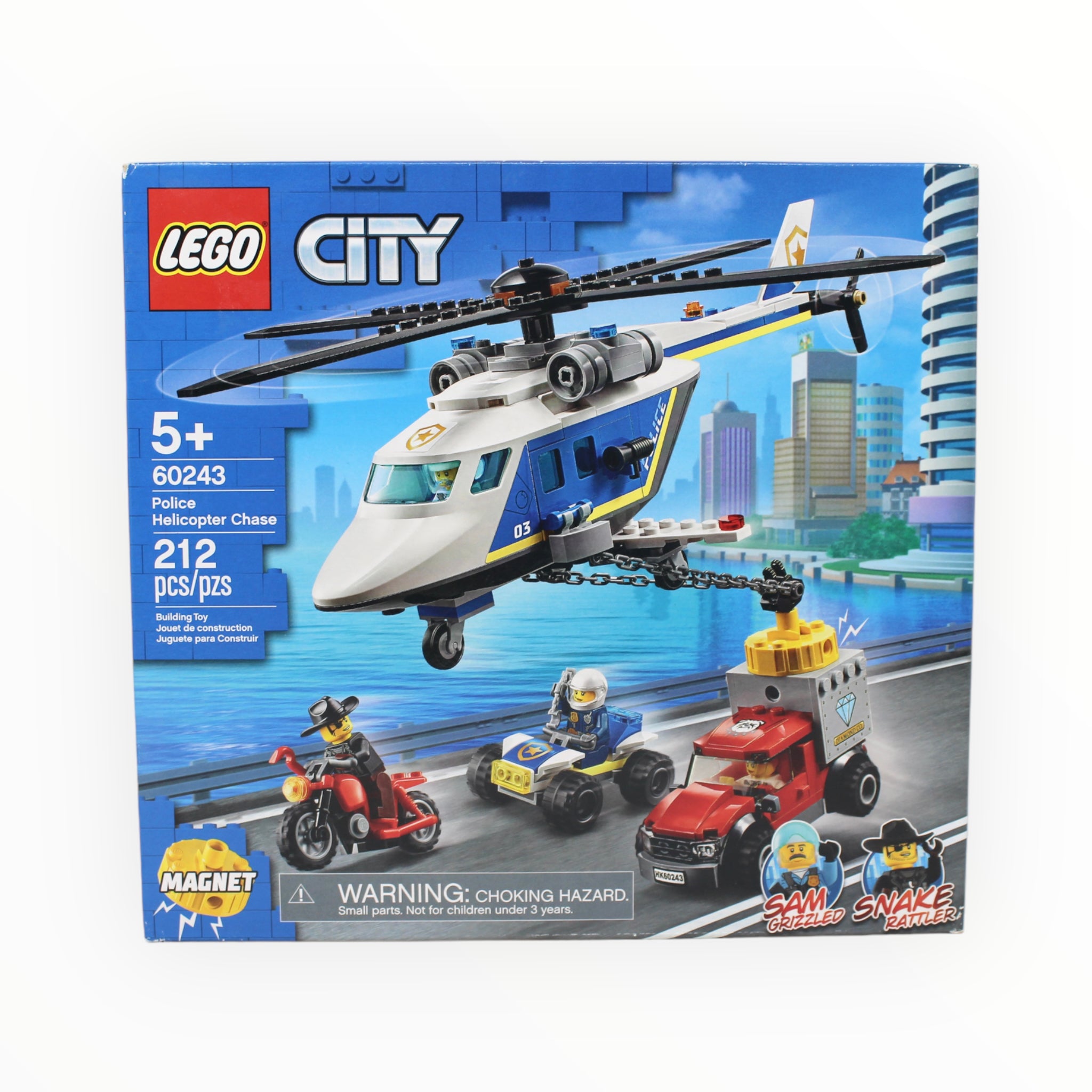 Retired Set 60243 City Police Helicopter Chase