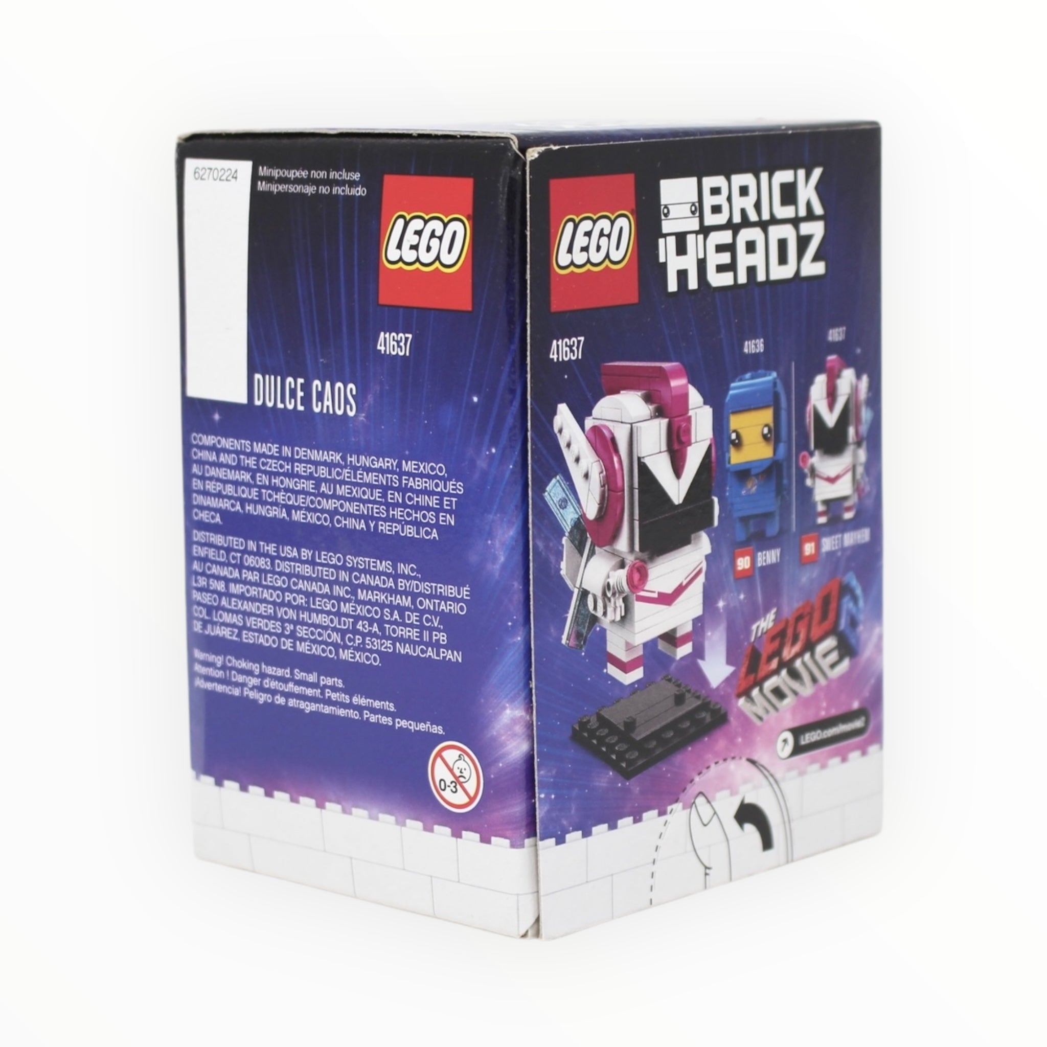 Retired Set 41637 The LEGO Movie 2 BrickHeadz Sweet Mayhem (No. 3869 of 5000)