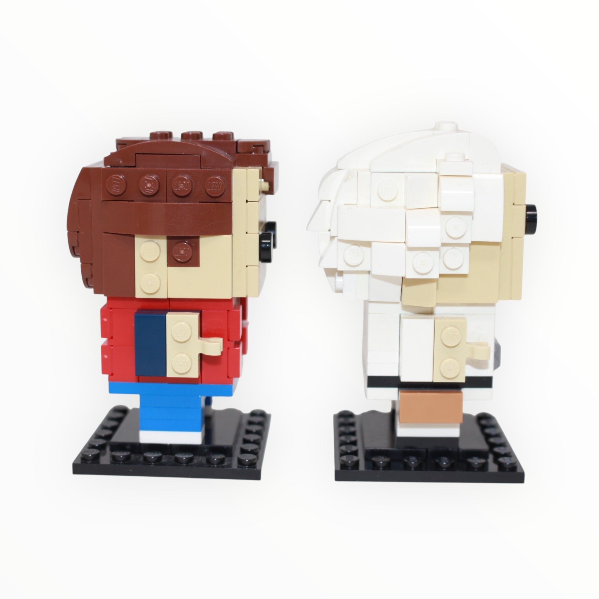 Used Set 41611 BrickHeadz Back to the Future Marty McFly & Doc Brown