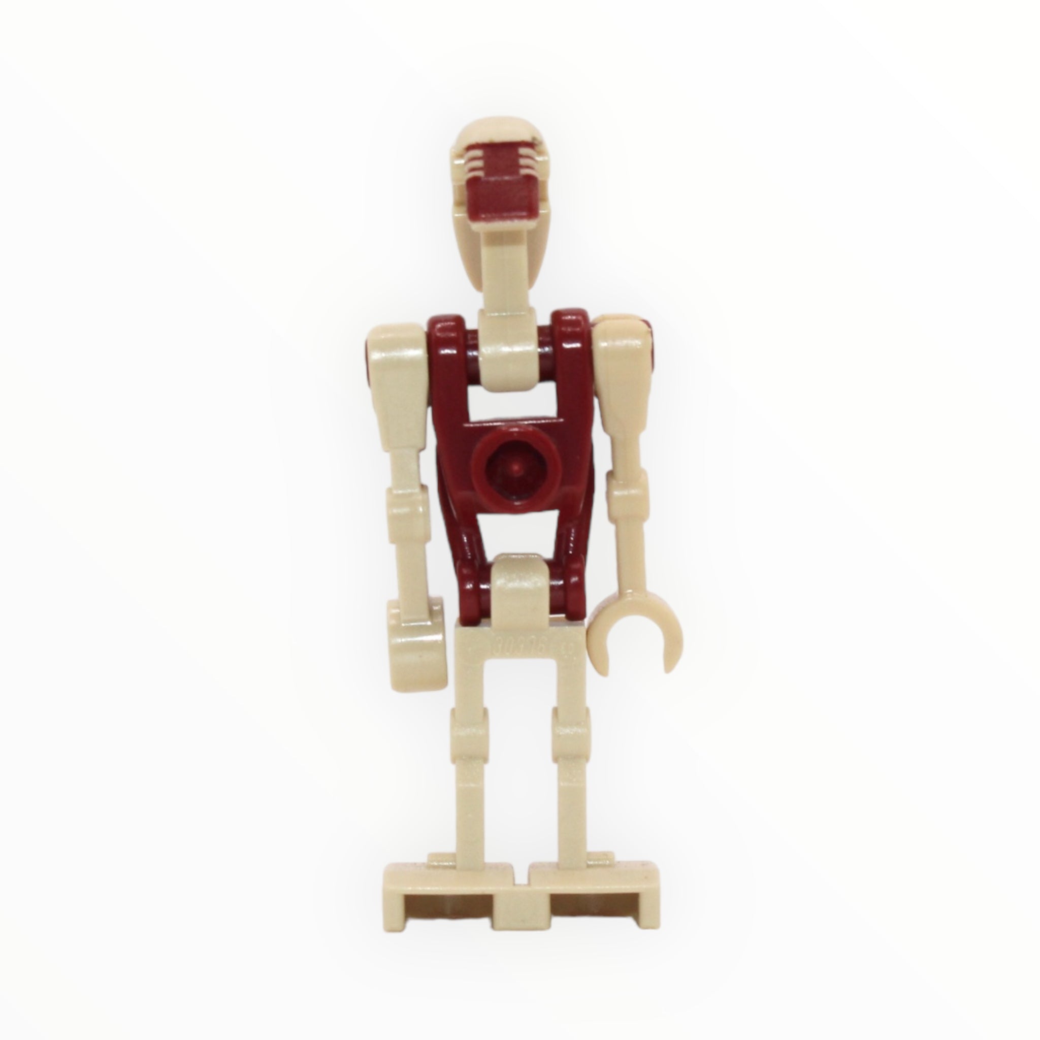 Battle Droid Security (tan insignia, dark red torso, dark red dot on head)