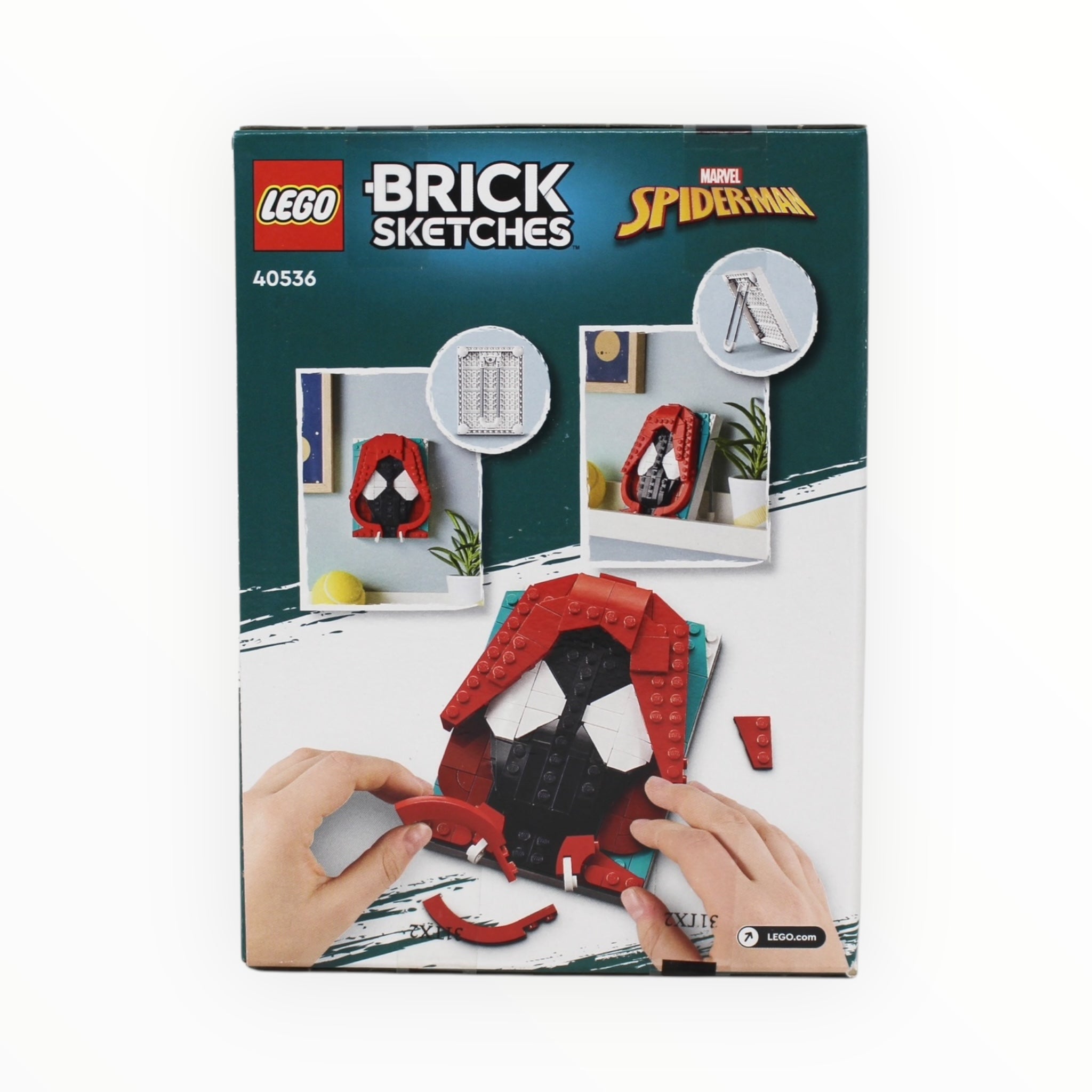 Retired Set 40536 Marvel Brick Sketches Miles Morales (damaged box)