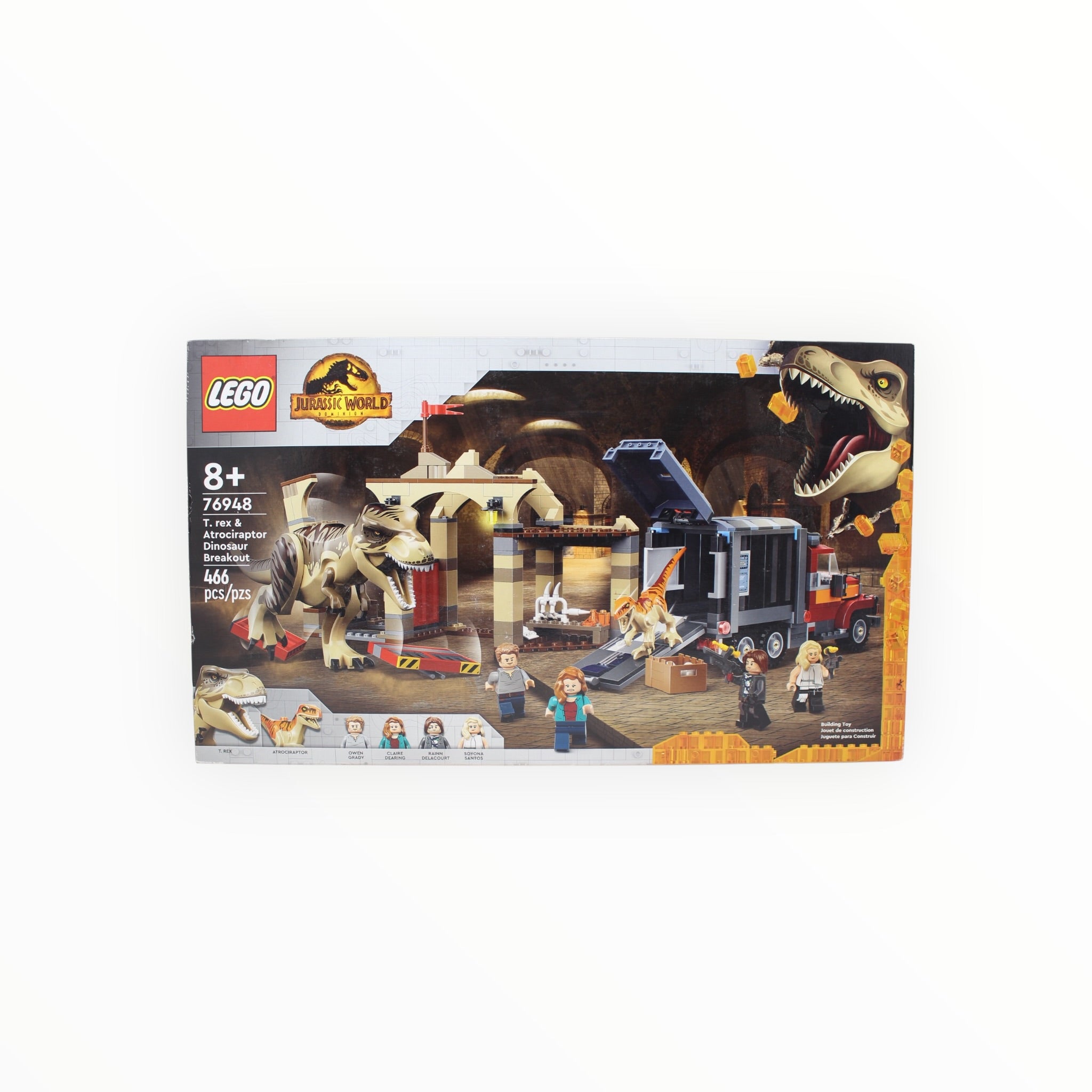 Retired Set 76948 Jurassic World T. rex & Atrociraptor Dinosaur Breakout