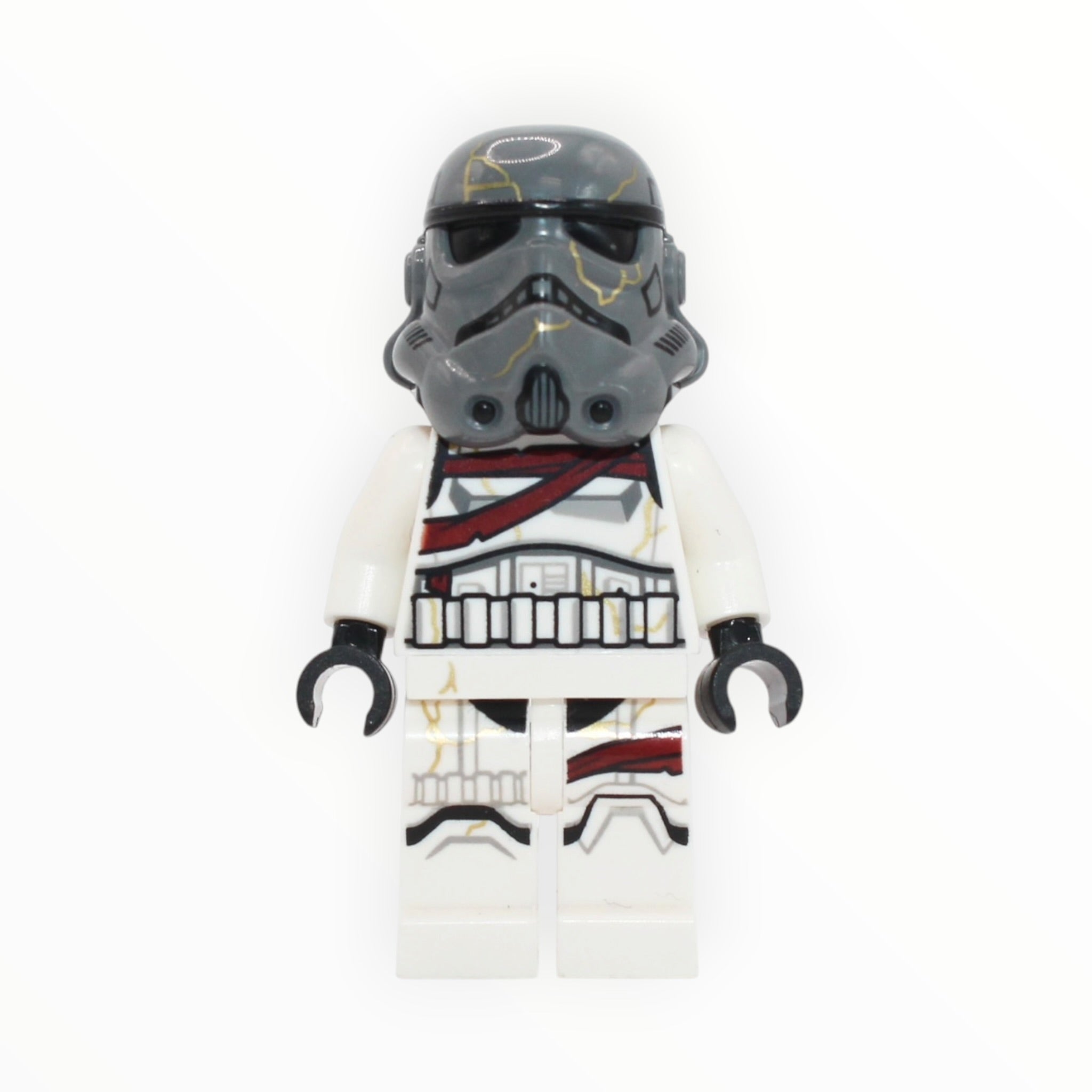 Night Trooper (dark bluish gray helmet, zombie head, 2025)
