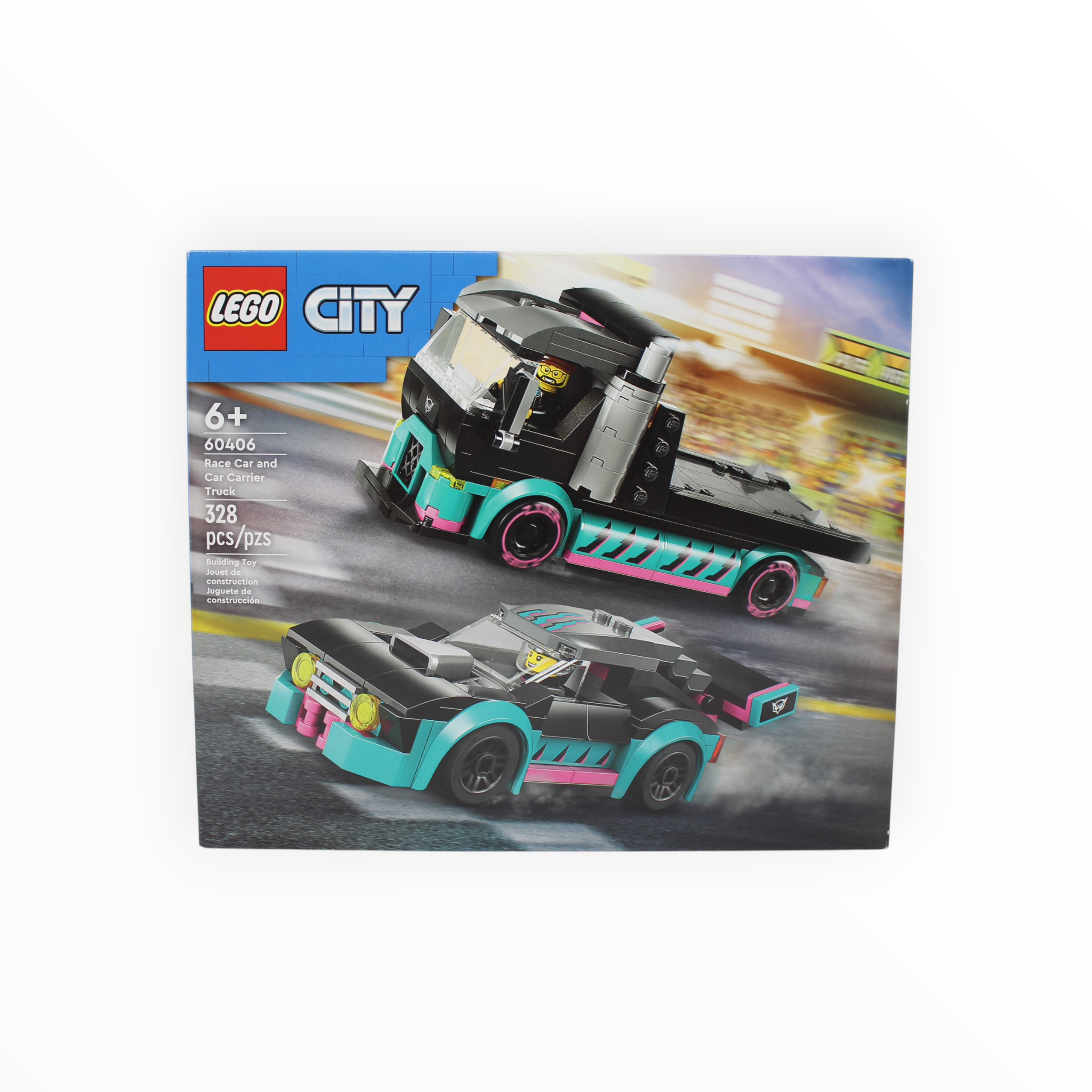 Retired Set 60406 City Race Car and Car Carrier Truck
