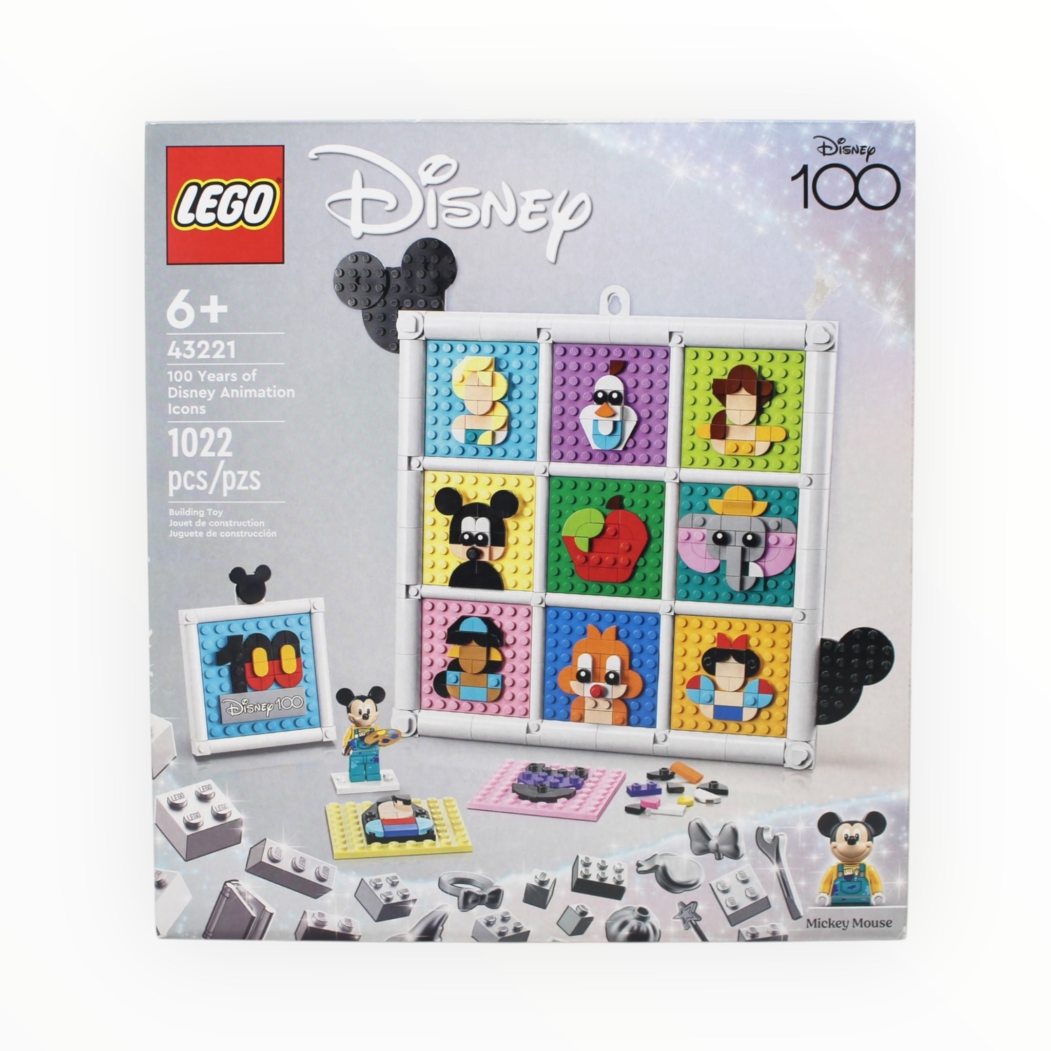 Retired Set 43221 Disney 100 Years of Disney Animation Icons